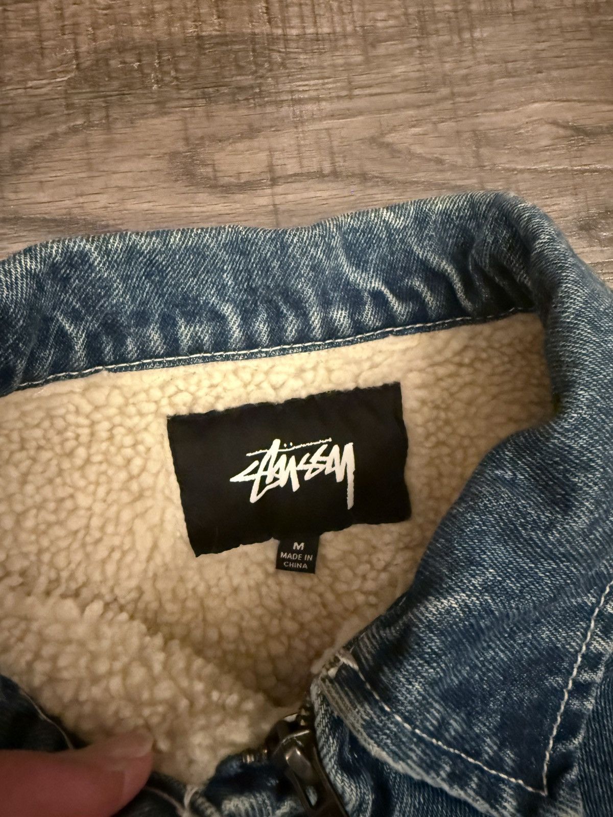 Stussy Stussy denim sherpa lined jacket Size US M / EU 48-50 / 2 - 2 Thumbnail