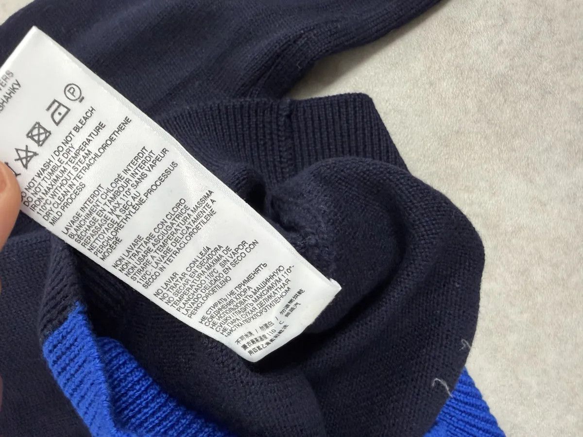 Dirk Bikkembergs 2000s Bikkembergs Two Tone Blue & Black Wool Sweater Size US S / EU 44-46 / 1 - 11 Thumbnail