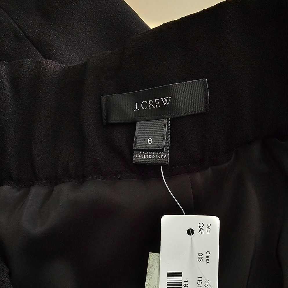 J.Crew NWT J. CREW Black Ruffle Pencil Skirt No. 3 365 Crepe 8 Size 30" / US 8 / IT 44 - 7 Thumbnail