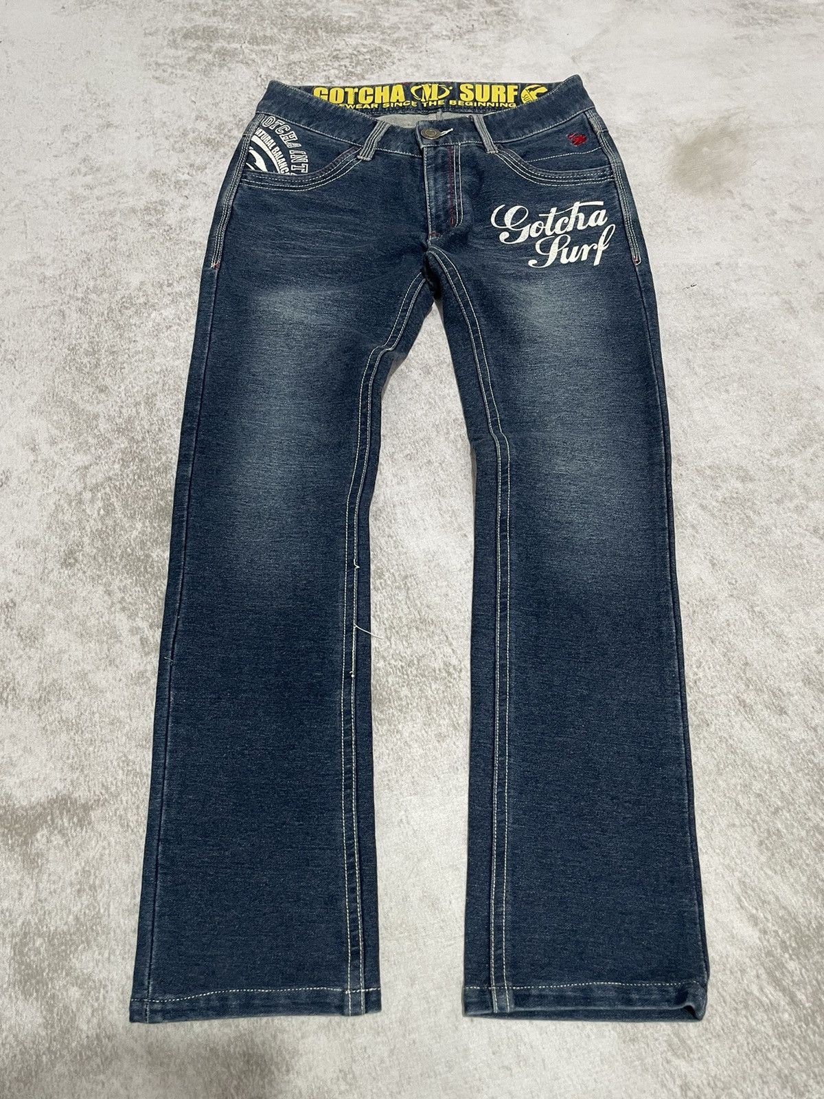 Hysteric Glamour × If Six Was Nine × Le Grande Bleu (L.G.B.) 2000s gotcha surf japan poem denim pants y2k style Size US 29 - 1 Thumbnail