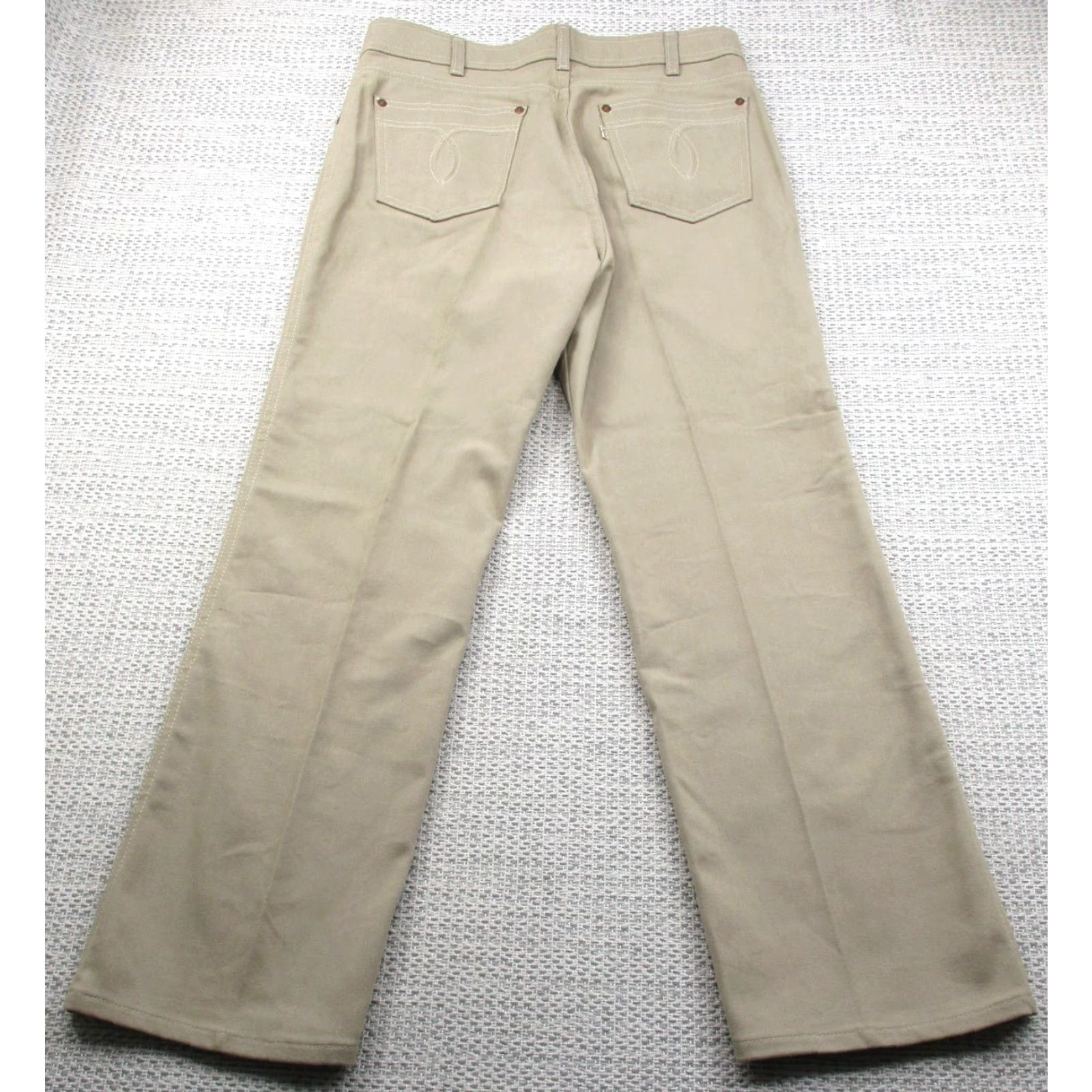 Levi's VINTAGE Levi's Pants Mens 34x29 Khaki More Room W34 L29 Made USA 90s Polyester Cotton Jeans Pants Size US 34 / EU 50 - 2 Thumbnail