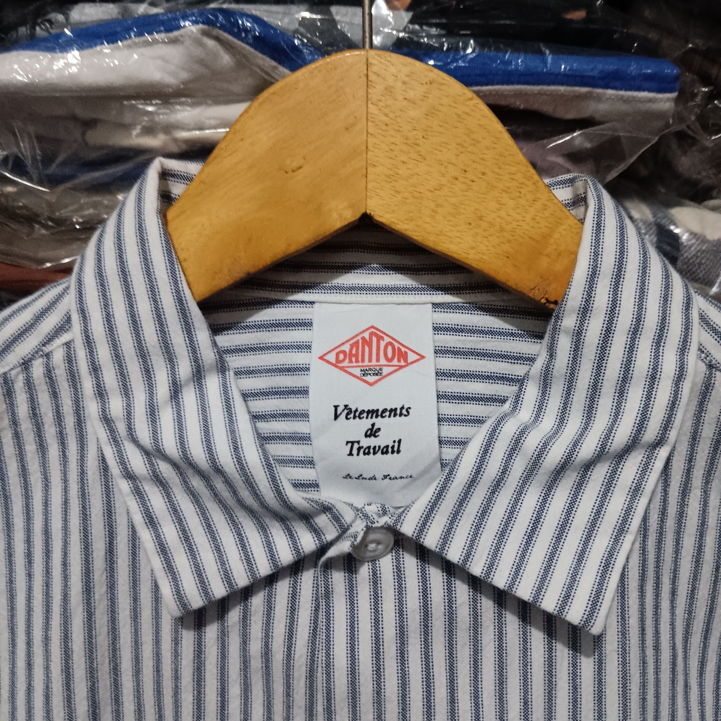 Danton × Japanese Brand Danton strip shirt button up Size US L / EU 52-54 / 3 - 3 Thumbnail