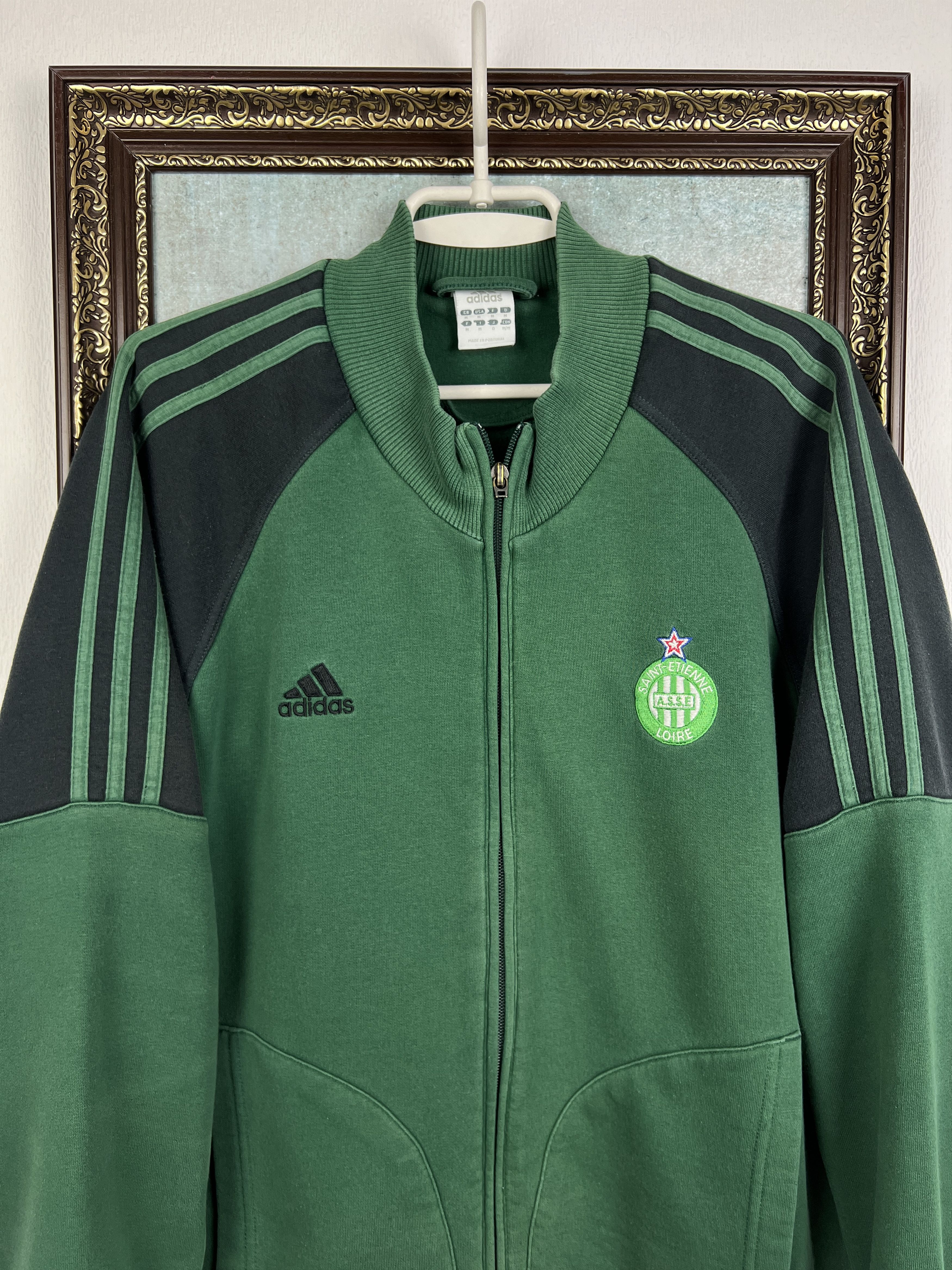 Adidas Vintage St Etienne Football Jacket Soccer Track Top Zip Size US M / EU 48-50 / 2 - 2 Thumbnail