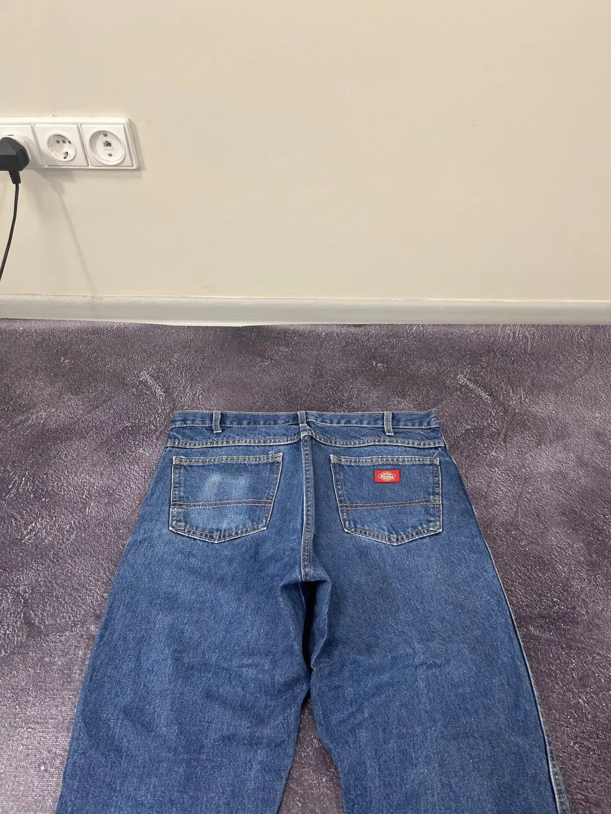 Dickies × Vintage Vintage Dickies Y2K Blue Denim Work Hype Baggy Jeans Size US 36 / EU 52 - 4 Thumbnail