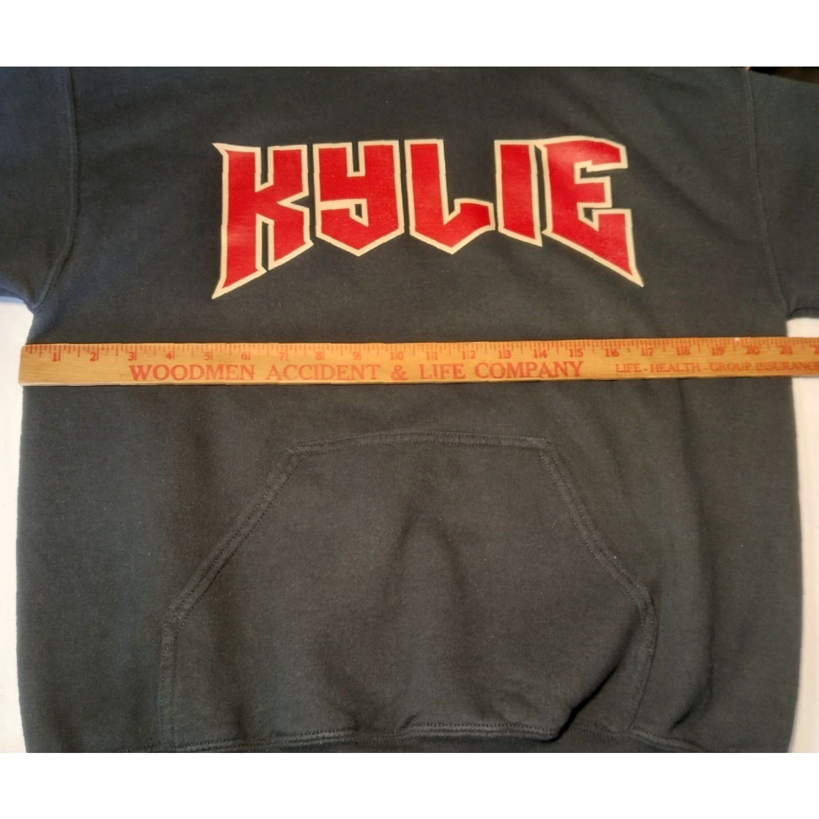 Logo 7 Kylie Hoodie Unisex M Black Red Logo Hooded Sweatshirt Size US M / EU 48-50 / 2 - 3 Thumbnail