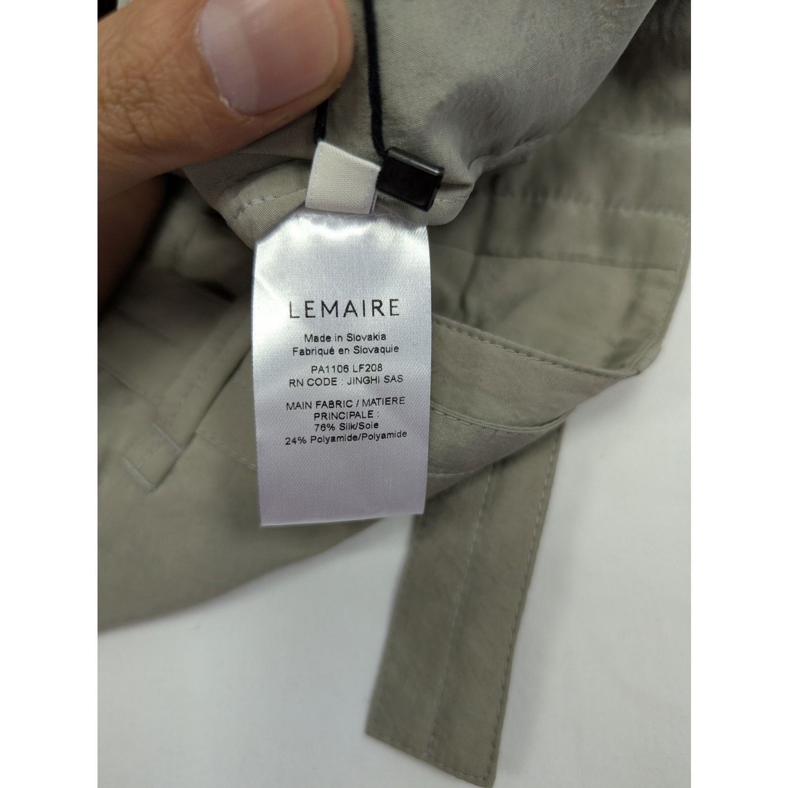 Lemaire o1rshd1 CC20 Seamless Belted Pants in Light Misty Grey Size US 34 / EU 50 - 11 Thumbnail