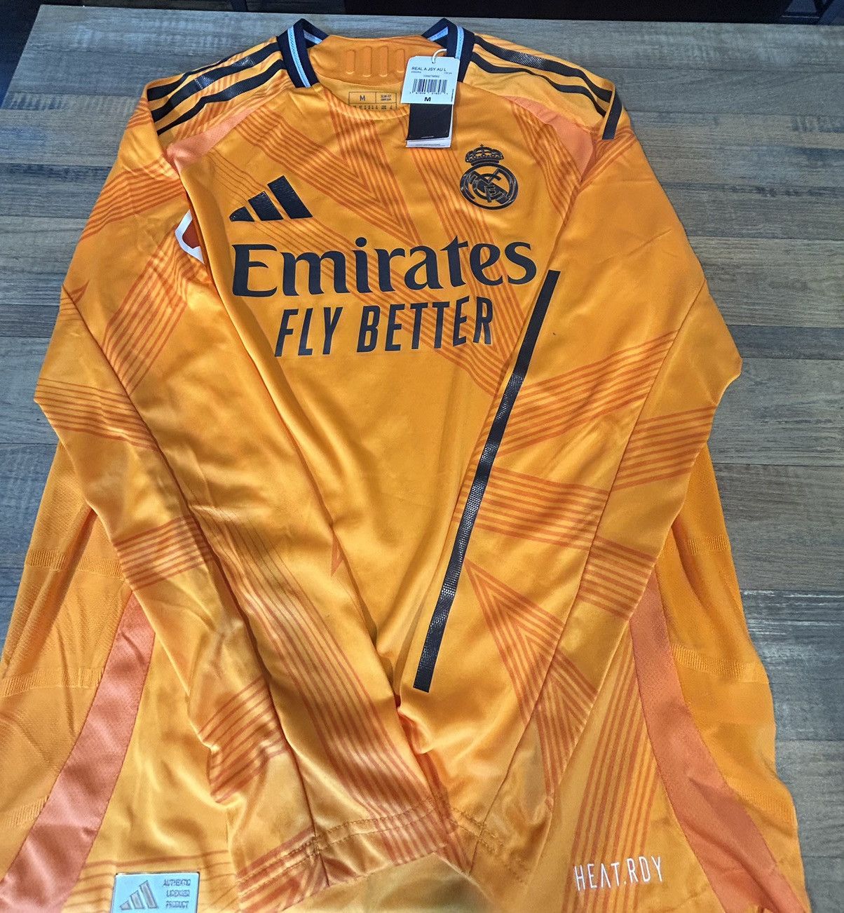 Adidas Vini Jr. Real Madrid Away Authentic Long Sleeve Jersey Size US M / EU 48-50 / 2 - 1 Thumbnail