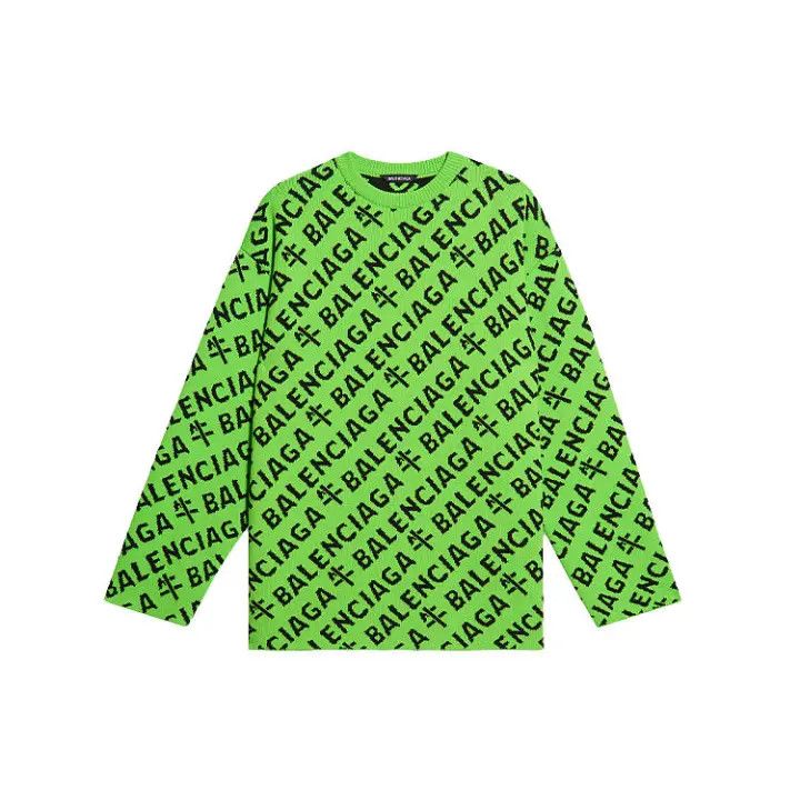 Balenciaga Balenciaga SS21 Logo Knit Long Sleeve Sweater 0079 Size US S / EU 44-46 / 1 - 1 Thumbnail