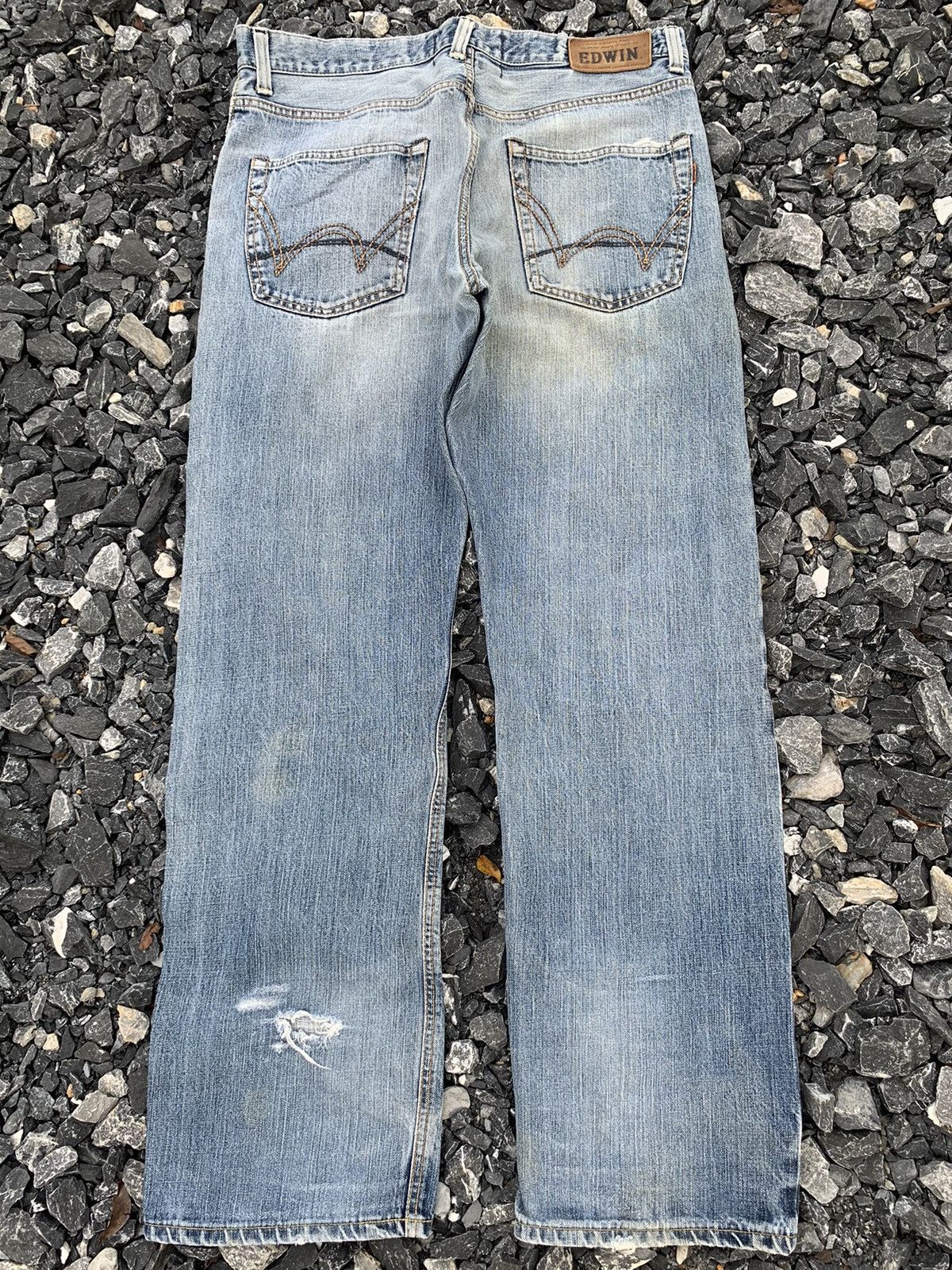 Other VINTAGE EDWIN 505V SELVEDGE FADED JAPANESE DISTRESSED DENIM Size US 38 / EU 54 - 2 Thumbnail