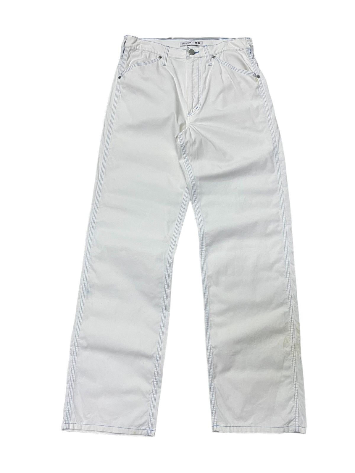 JW Anderson × Uniqlo J.W Anderson X Uniqlo Contrast Stitch Pants Straight Cut Size US 28 / EU 44 - 2 Thumbnail