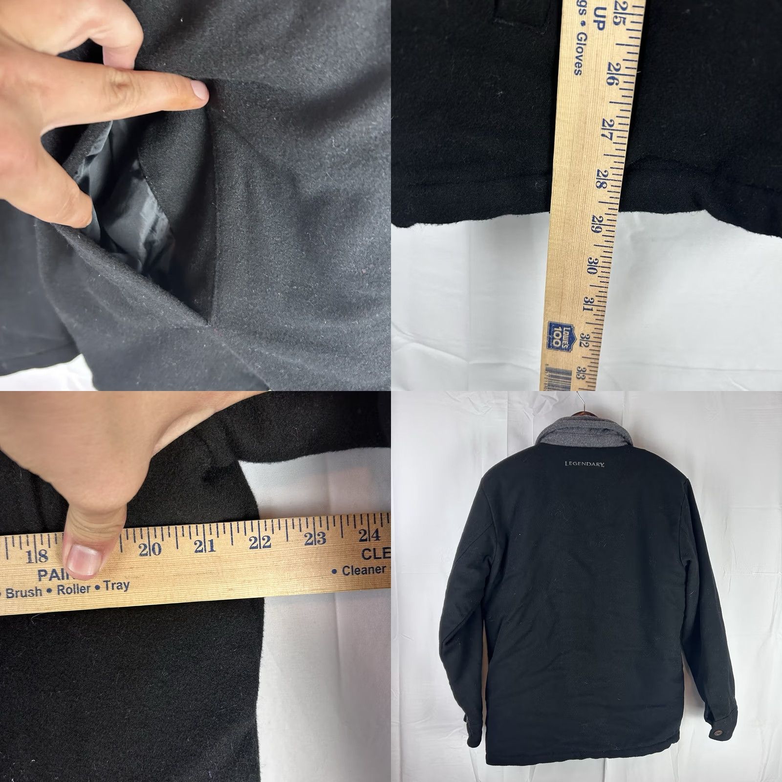 Vintage VINTAGE Legendary Whitetails Outdoorsman Jacket Black Heavy Sherpa Lined Wool Blend M Bomber Jacket Men Regular Lined Western Outdoor Classics Mens Size US M / EU 48-50 / 2 - 9 Thumbnail