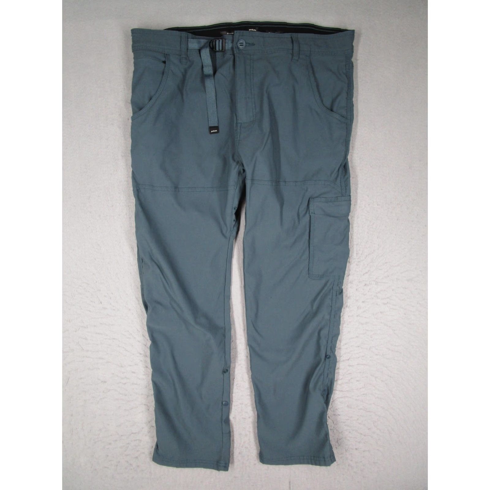 Prana prAna Stretch Zion Slim Pants Mens 38x30 Blue Hiking Nylon Travel 1969831 Size US 38 / EU 54 - 2 Thumbnail