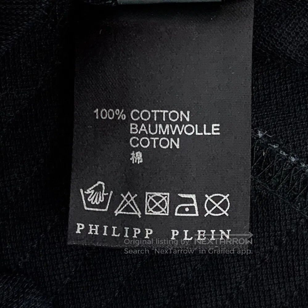 Philipp Plein Philipp Plein Black cotton short-sleeved polo shirt with m Size US L / EU 52-54 / 3 - 8 Thumbnail
