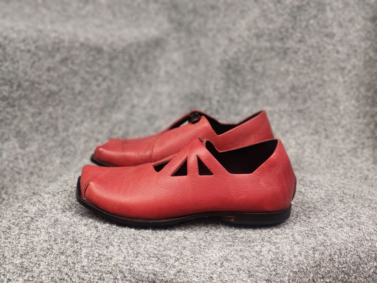 CYDWOQ Cydwoq Handmade Design Leather Sandals Shoes Custom Red Size US 7 / IT 37 - 12 Thumbnail