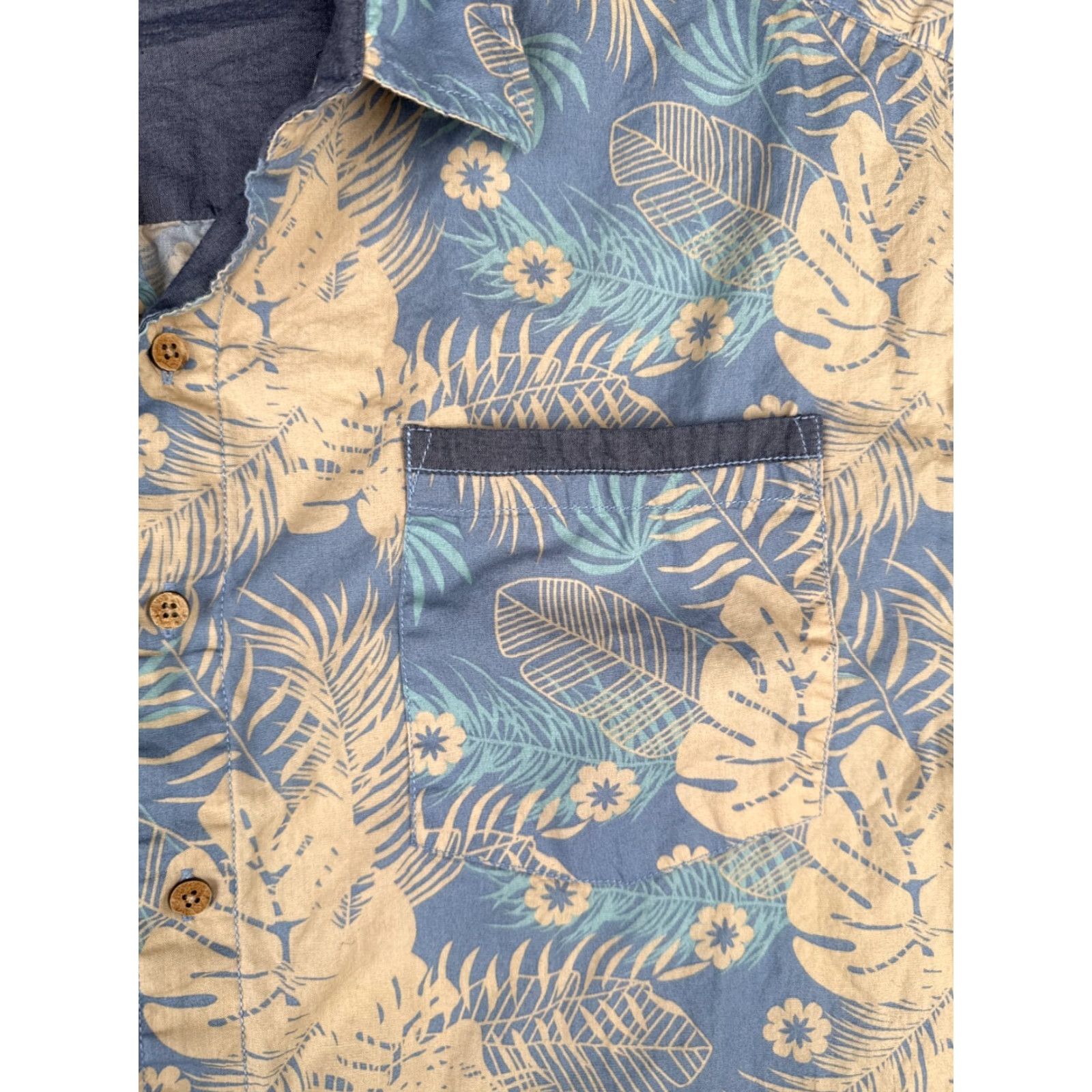 Vintage VINTAGE Pacific Marlin Shirt Men's 2XL Blue Floral Palm Leaf Hawaiian Size US XXL / EU 58 / 5 - 6 Thumbnail
