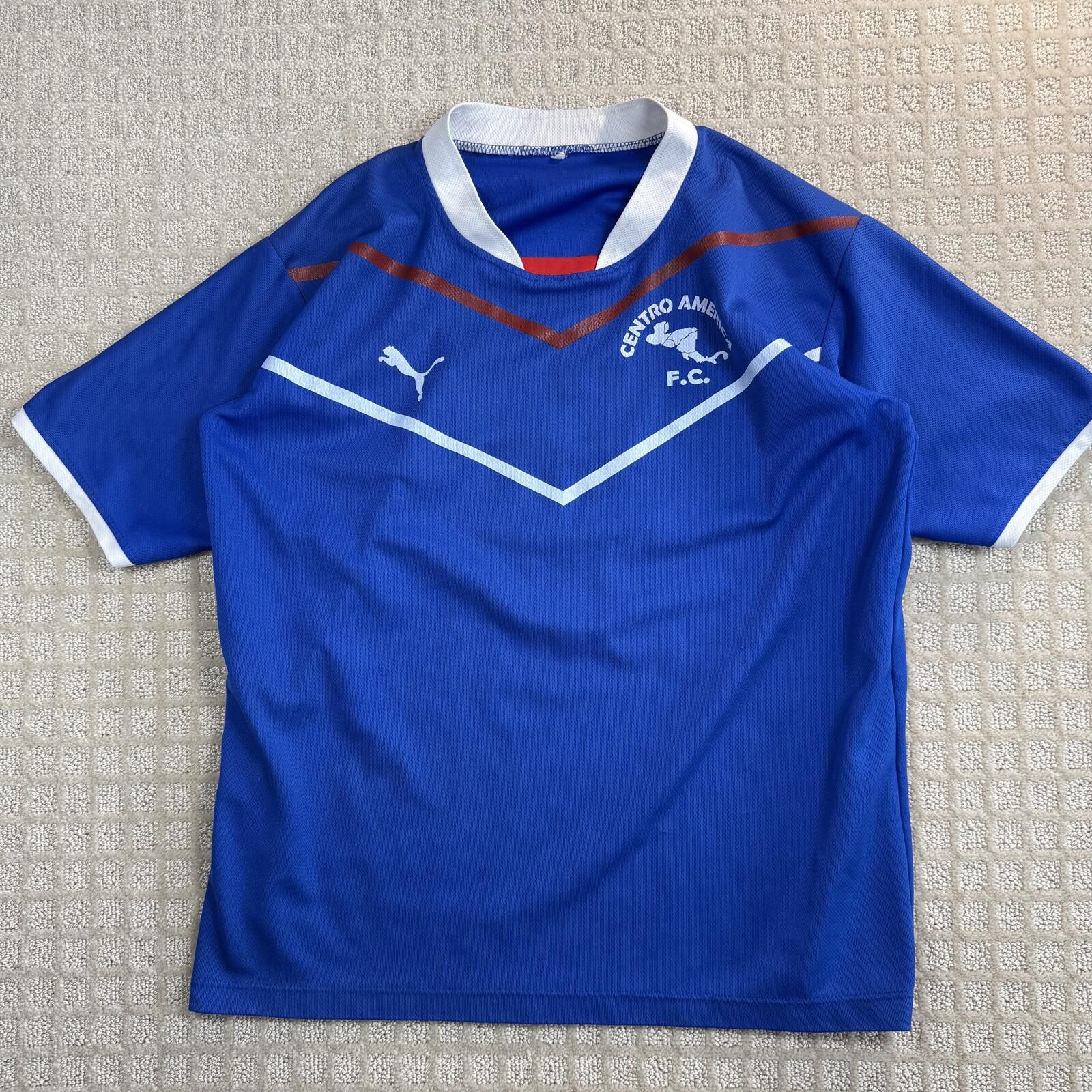 Puma Puma Centro America FC Vintage Soccer Jersey Blue Size US L / EU 52-54 / 3 - 1 Thumbnail