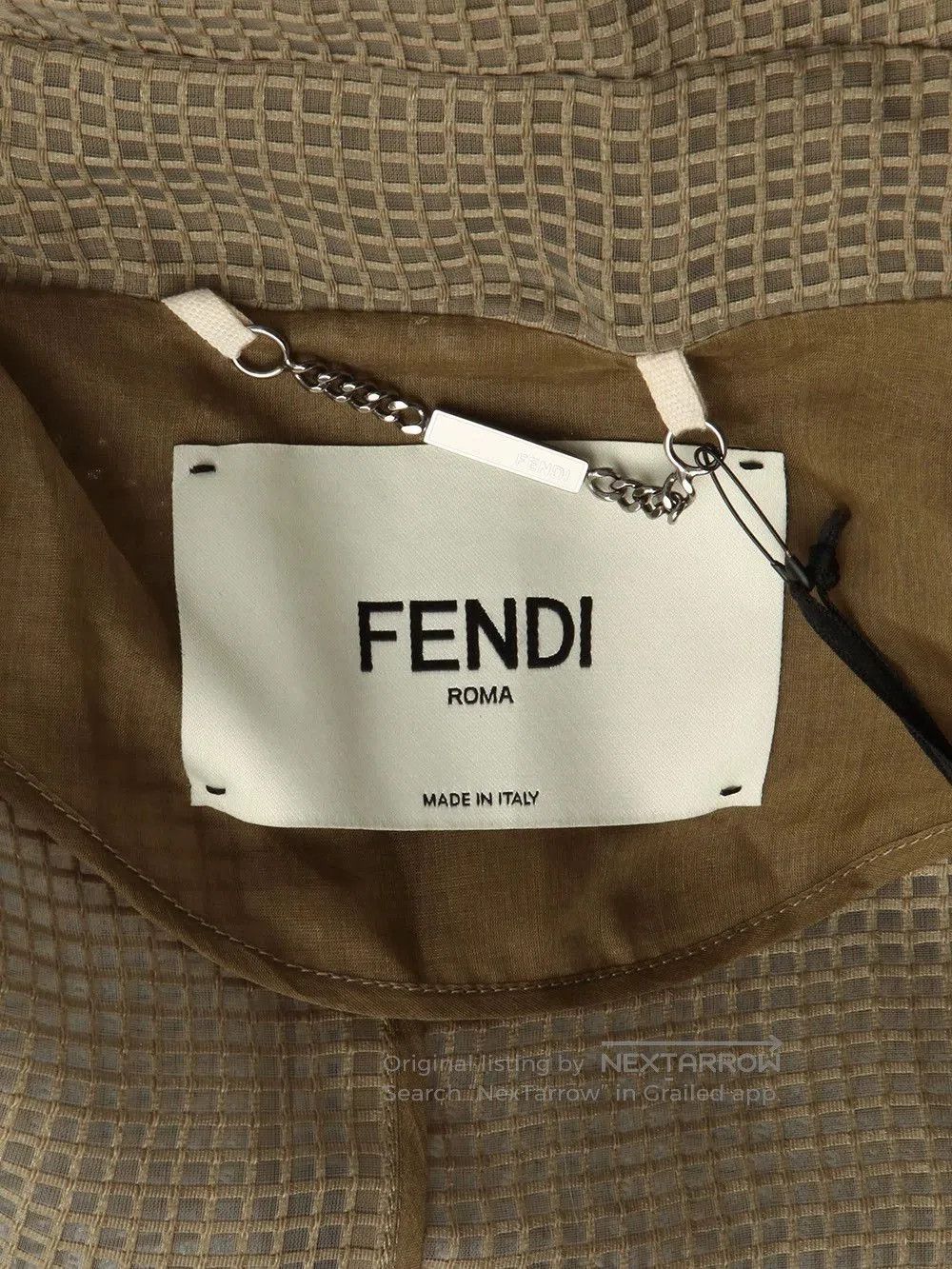 Fendi fendi green textured outerwear with tag. Size US M / EU 48-50 / 2 - 5 Thumbnail