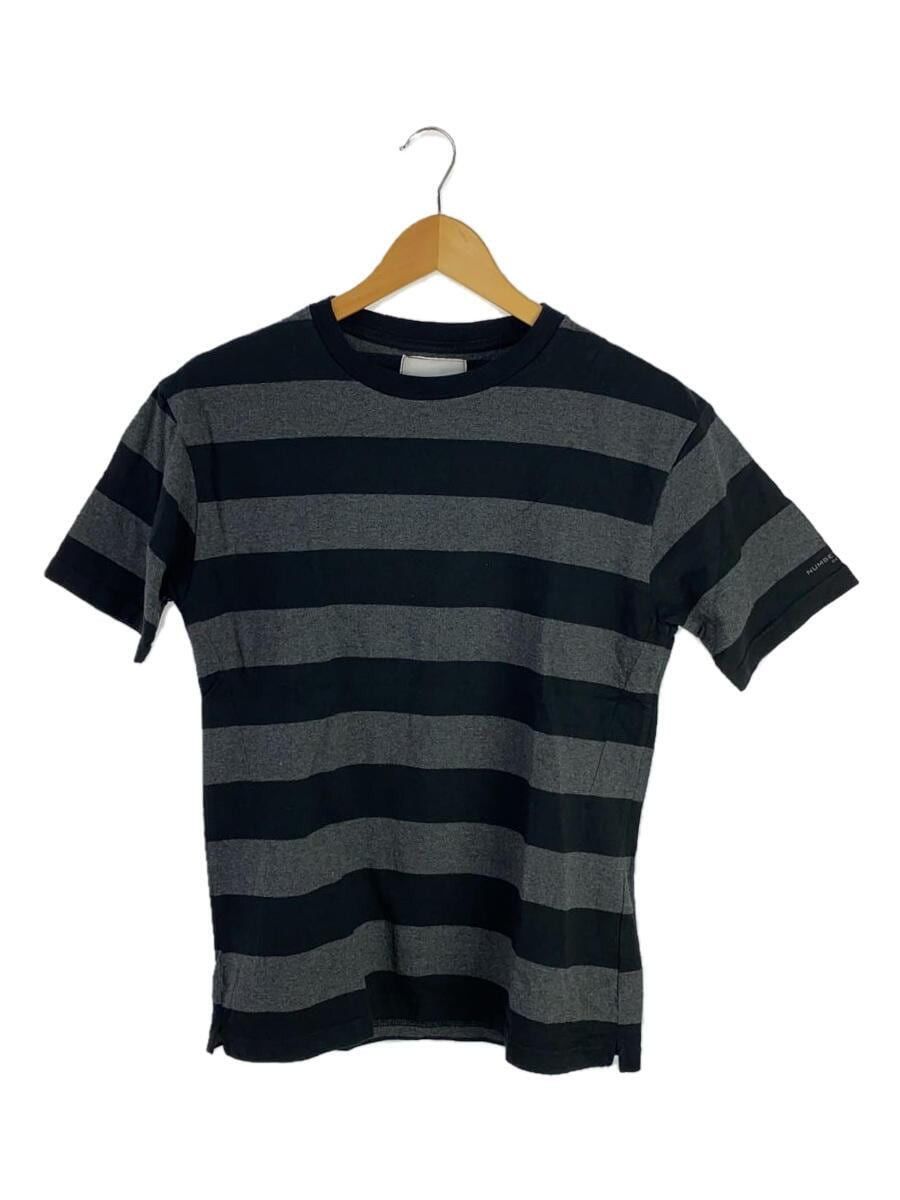 image of Number N Ine Striped T-Shirt in Black, Men's (Size Small)