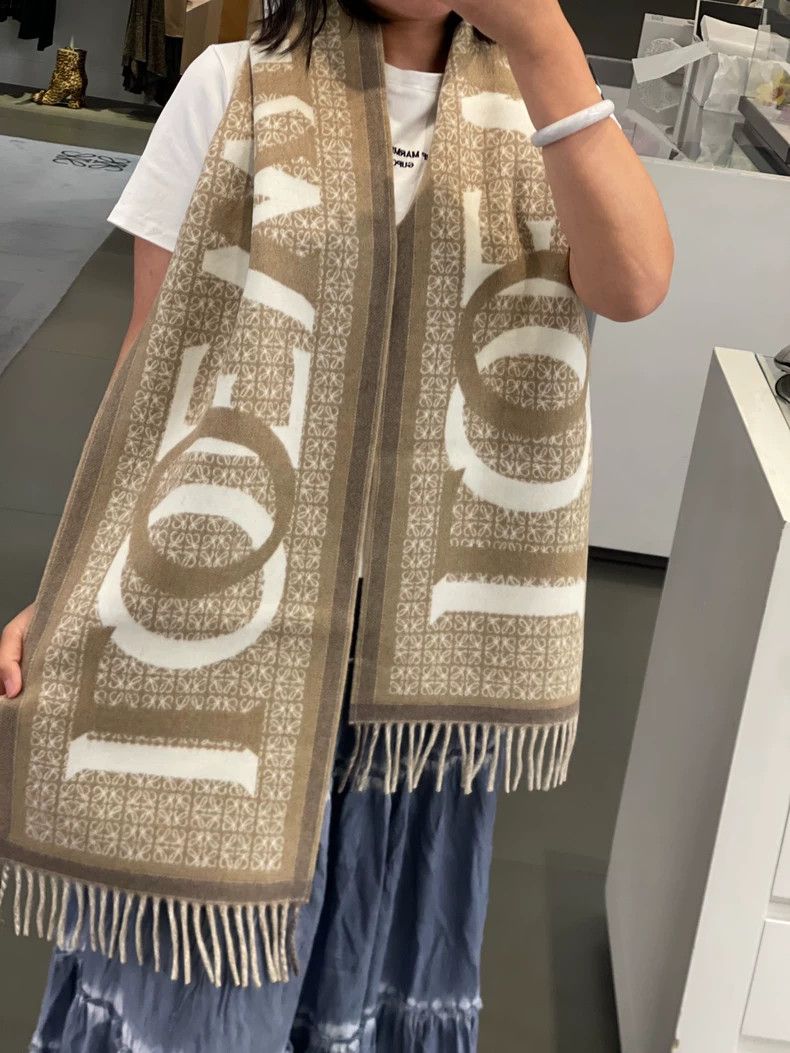 Loewe LOEWE size30*180cm Wool and cashmere scarves Size ONE SIZE - 1 Thumbnail