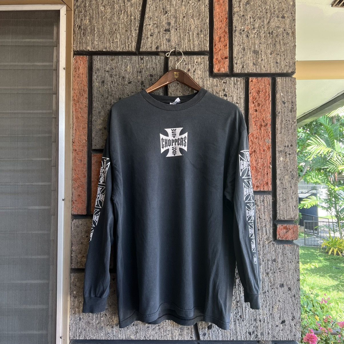 Vintage VTG ‘90s West Coast Choppers Long Sleeved Tee Shirt Size US L / EU 52-54 / 3 - 2 Thumbnail