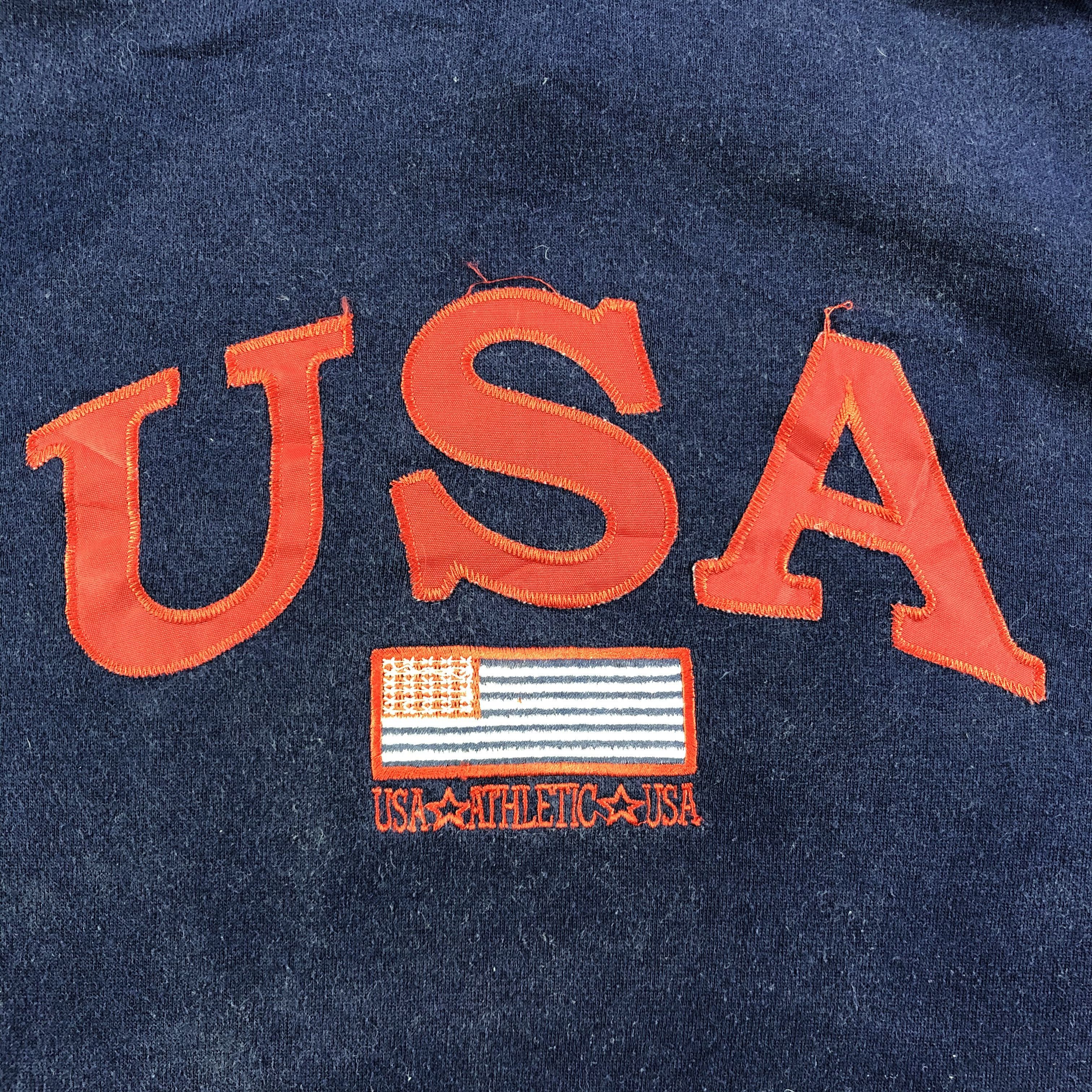 Vintage Vintage USA Athletic Hoodie Sweatshirt F299 Size US L / EU 52-54 / 3 - 4 Thumbnail