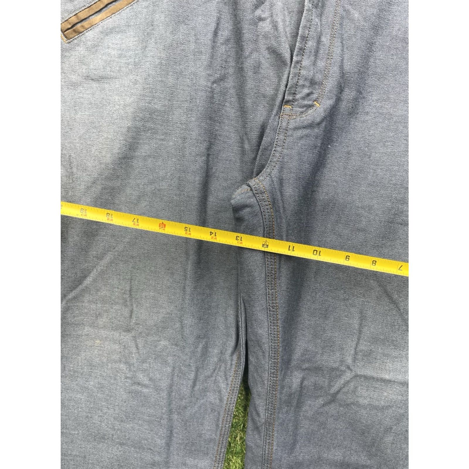 Denime VINTAGE A. TIZIANO Jeans Mens 44x30 Denim Straight Leg 90s Workwear Blue Cotton 5-Pocket Mens Size US 44 / EU 60 - 3 Thumbnail