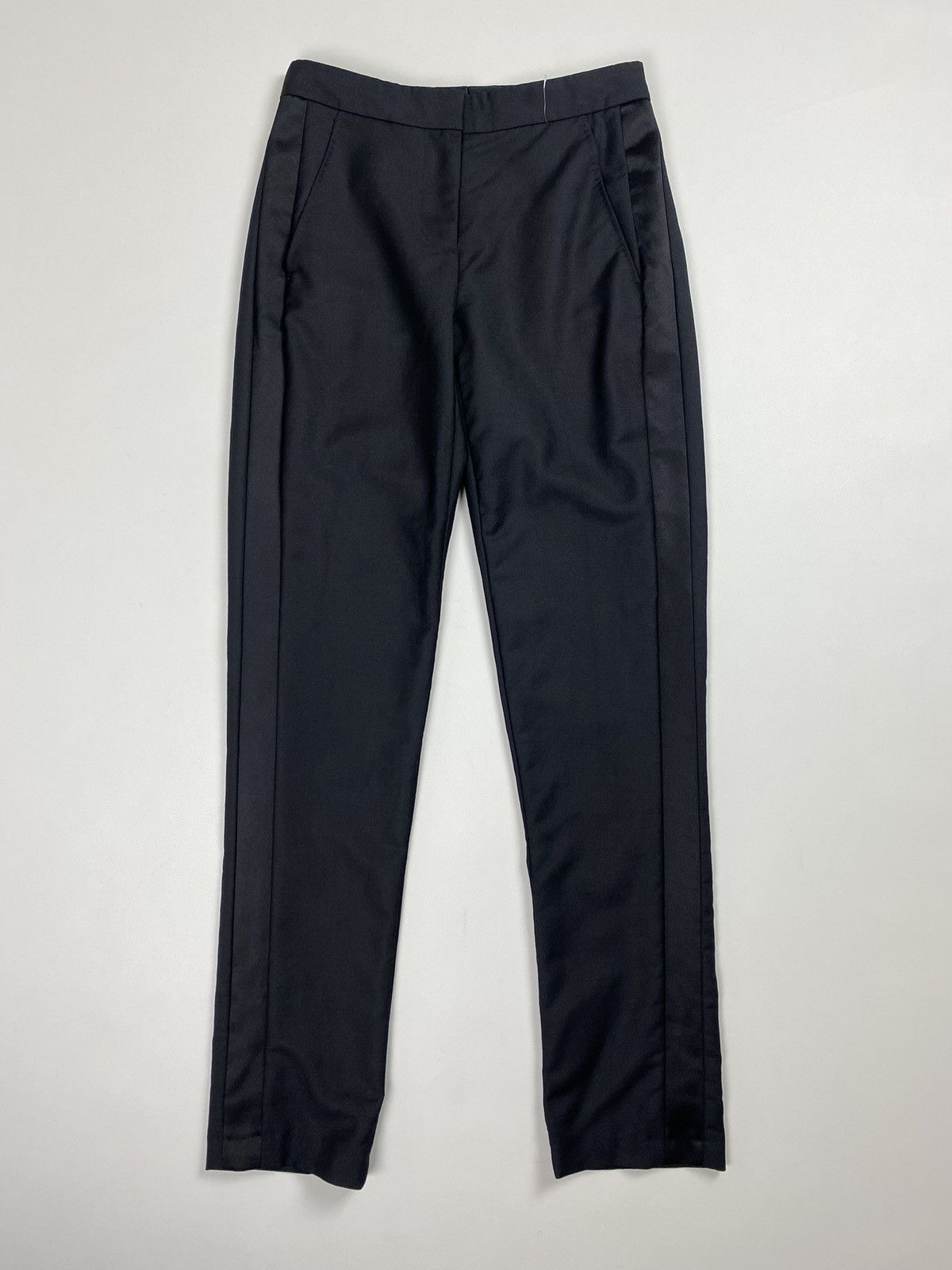 image of Burberry Uniform Ladies Wool Dress Pants Trousers Size Us 0 in Black, Women's