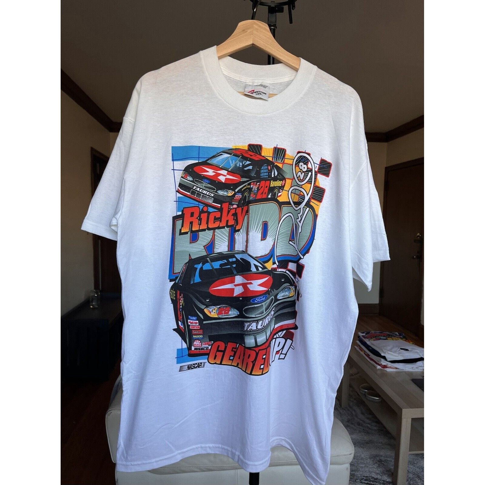 NASCAR VINTAGE NASCAR RACING RICKY RUDD FORD TAURUS GRAPHIC T SHIRT Size US L / EU 52-54 / 3 - 1 Thumbnail
