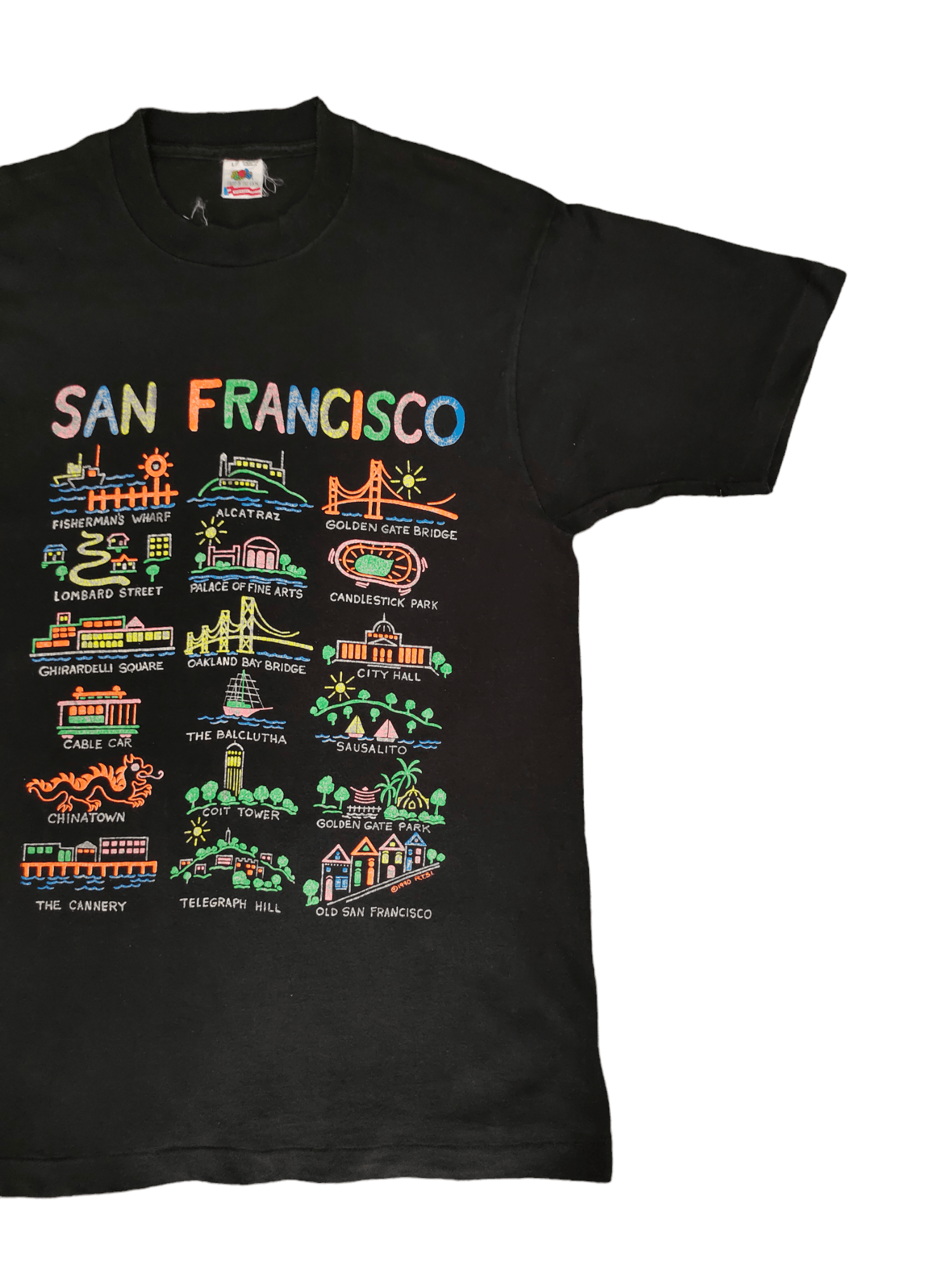 American Edition Vintage 90's San Francisco Iconic History Place Art T-Shirt Size US L / EU 52-54 / 3 - 6 Thumbnail