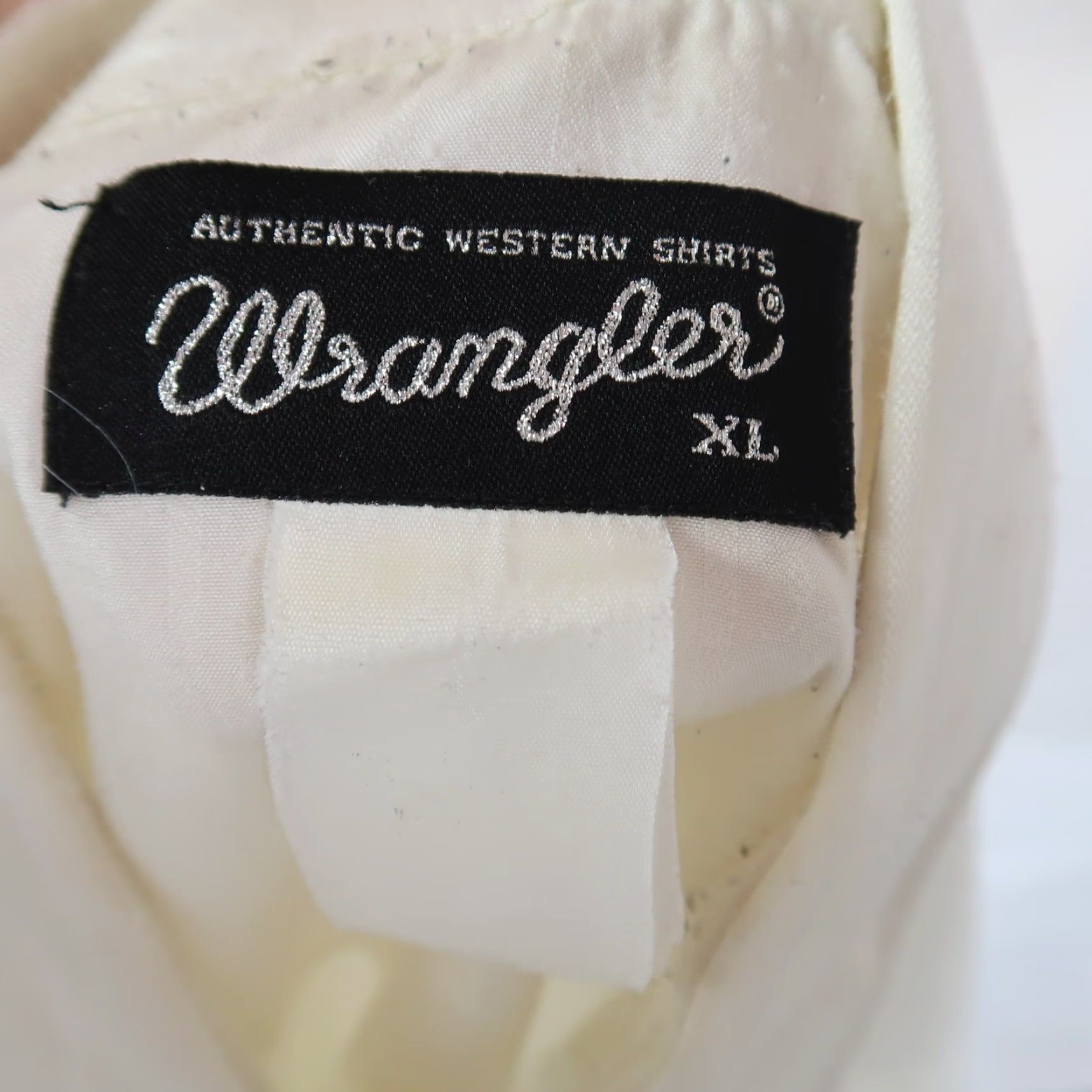 Wrangler VINTAGE Wrangler White Stripe Western Cowboy Button-Up Shirt XL Men 80s Sleeve Long Snap Cotton Polyester Striped Shirt Western Cowboy Mens Size US XL / EU 56 / 4 - 5 Thumbnail
