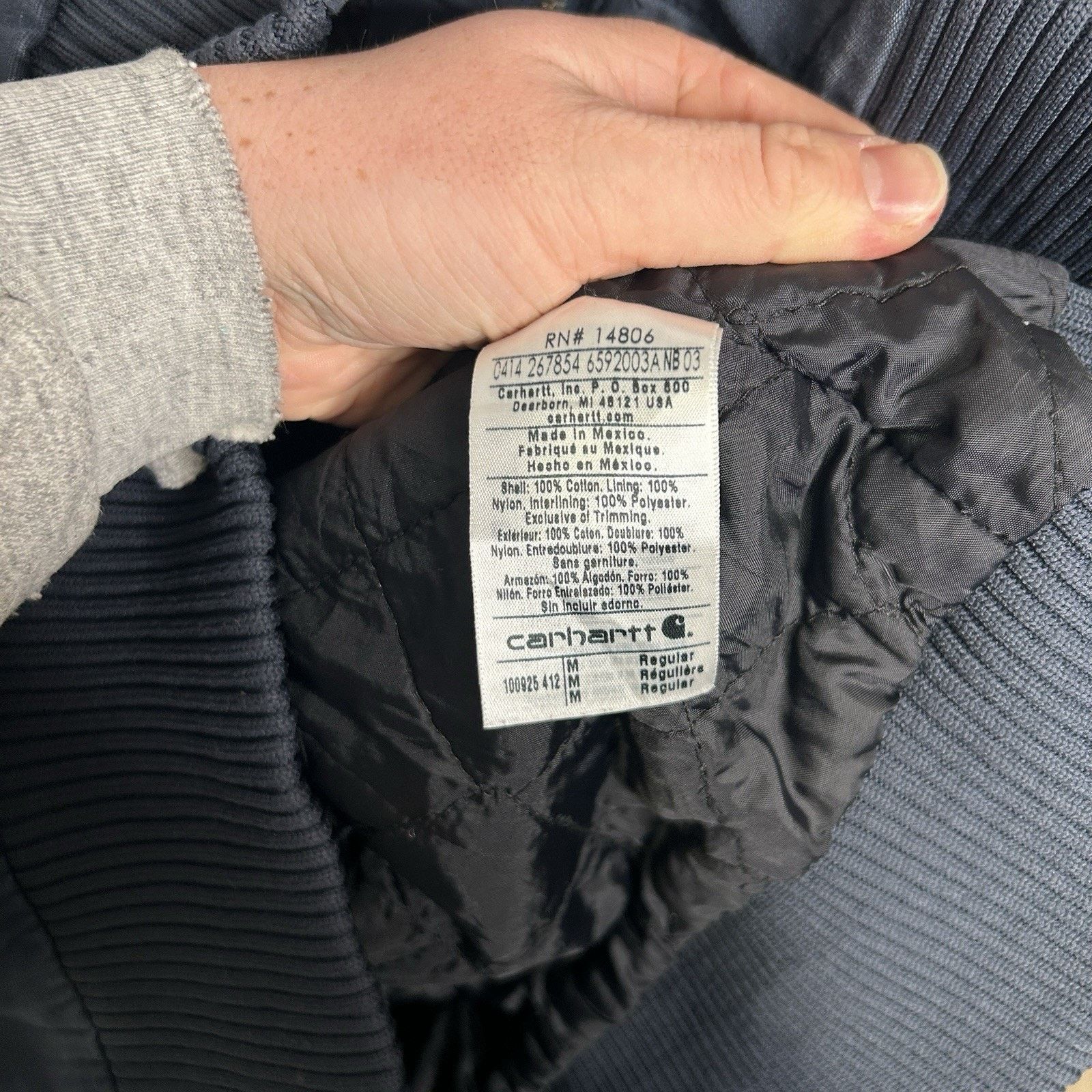 Carhartt Y2K Carhartt Ripstop Hooded Active Jacket "UNC Tarheels" Size US M / EU 48-50 / 2 - 12 Thumbnail