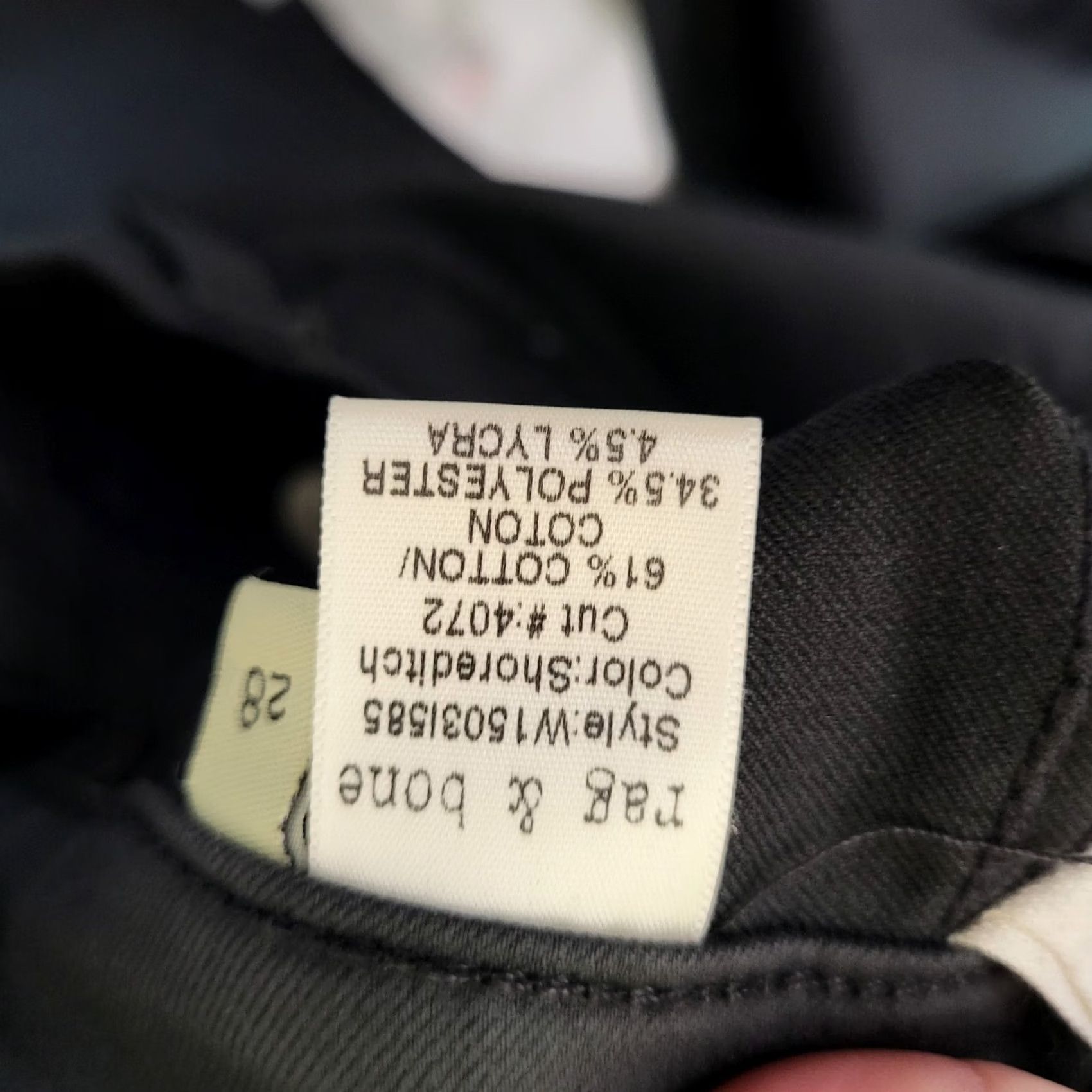Rag & Bone rag & bone Women's black waxed Legging Size 28 Shirt no Size 28" / US 6 / IT 42 - 6 Thumbnail