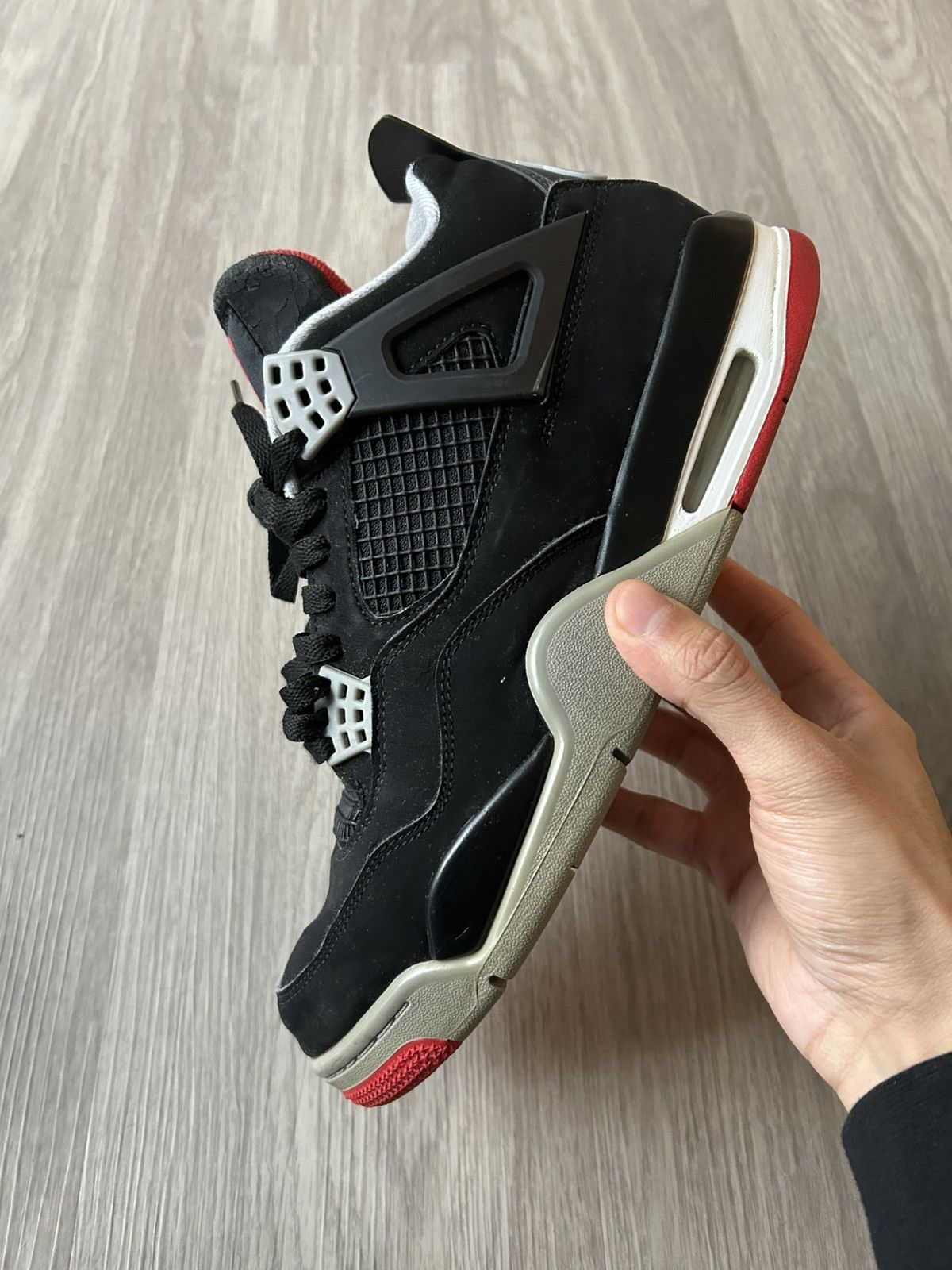 Jordan Brand Air Jordan Retro 4 Bred 2019 Size 10 Size US 10 / EU 43 - 12 Thumbnail