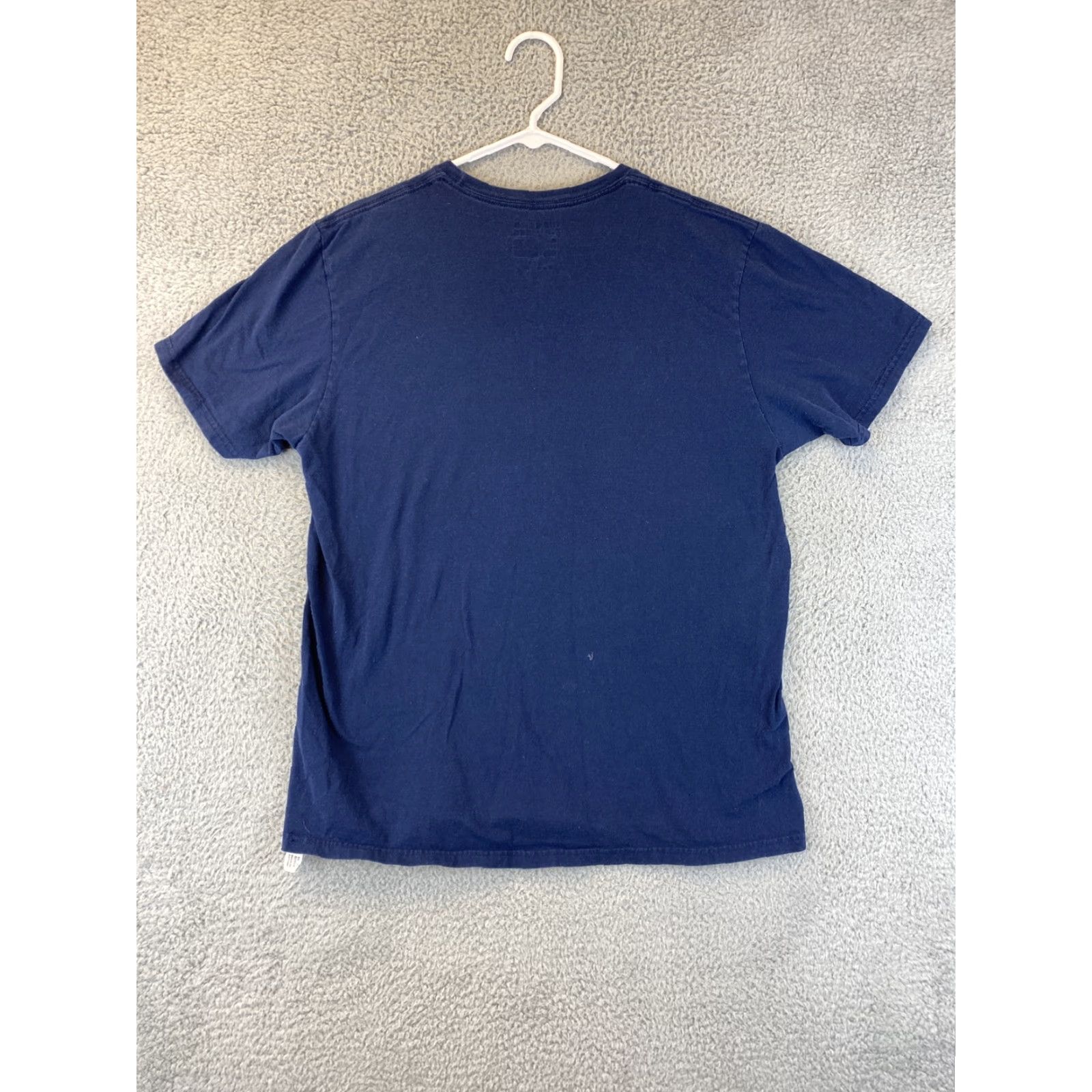 Adidas Adidas Shirt Men L Navy Blue Crew Neck Short Sleeve Graphic Logo Cotton Sports 74-44 Mens Size US L / EU 52-54 / 3 - 6 Thumbnail
