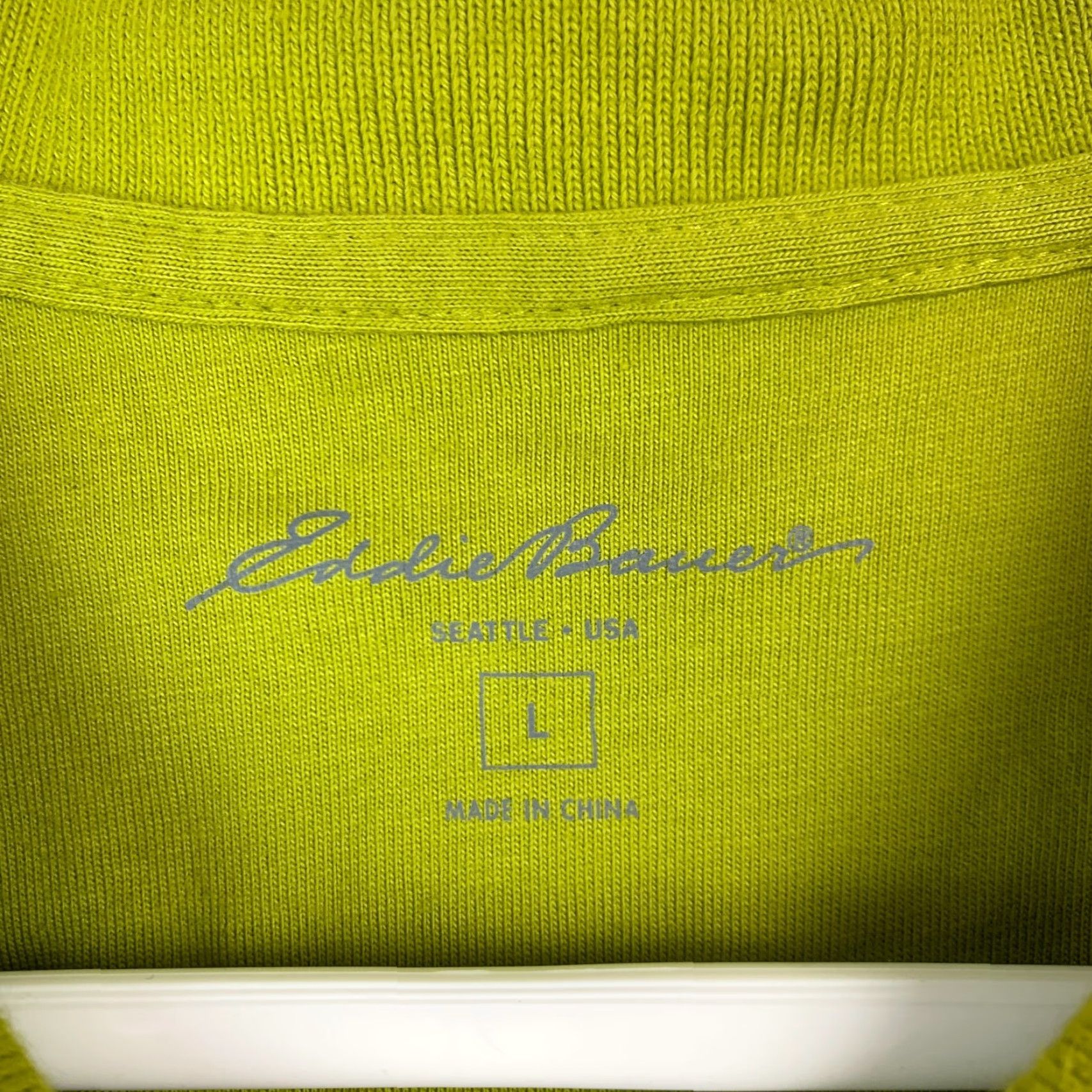Eddie Bauer Eddie Bauer Polo Shirt Short Sleeve Large Green 100% Cotton Mens Shirt Chest 48 in Regular Fit Button-Down Collar 29 in Size US L / EU 52-54 / 3 - 3 Thumbnail