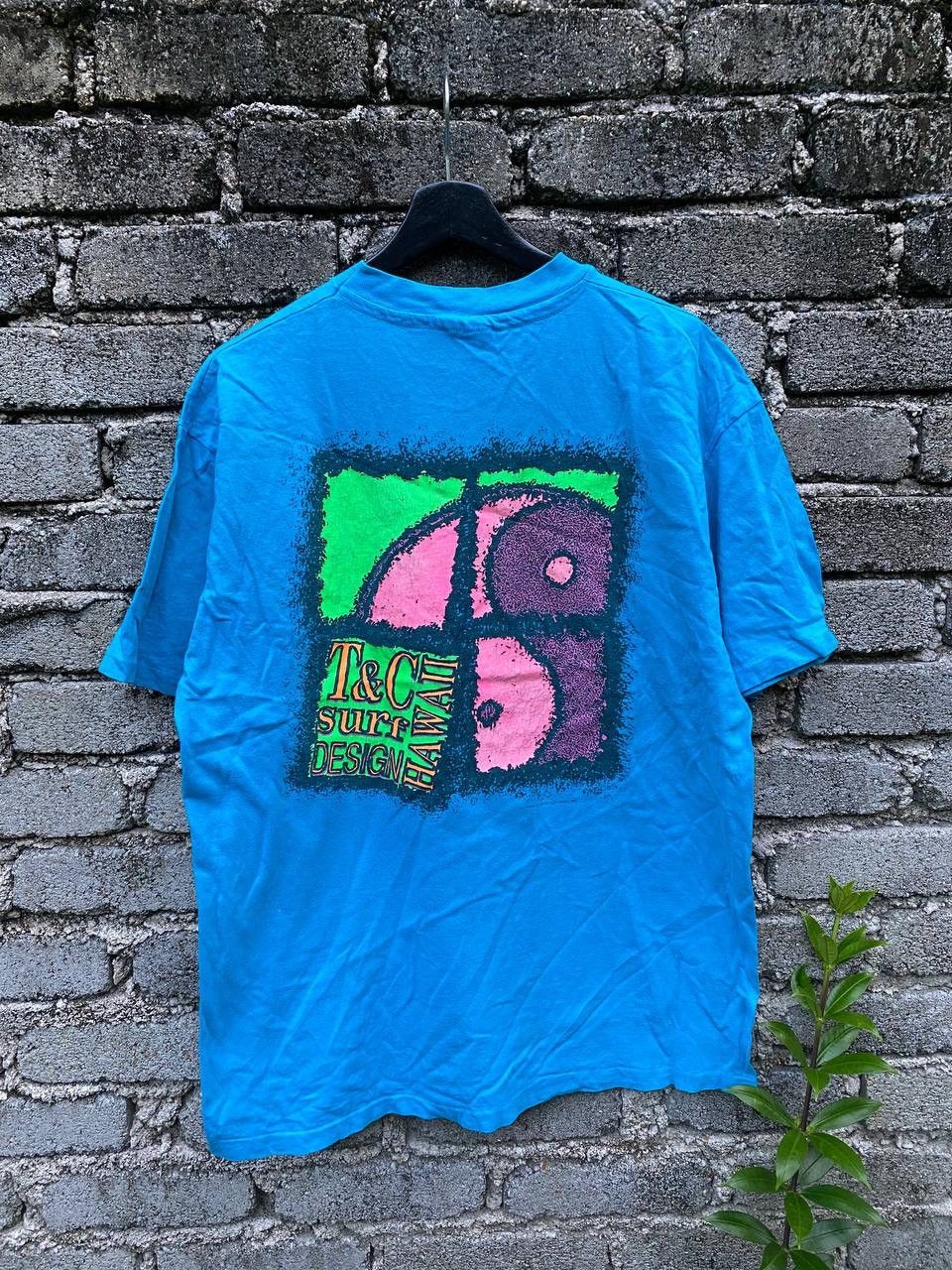 Vintage Vintage 80s Town And Country Surf Tees Size US L / EU 52-54 / 3 - 1 Thumbnail