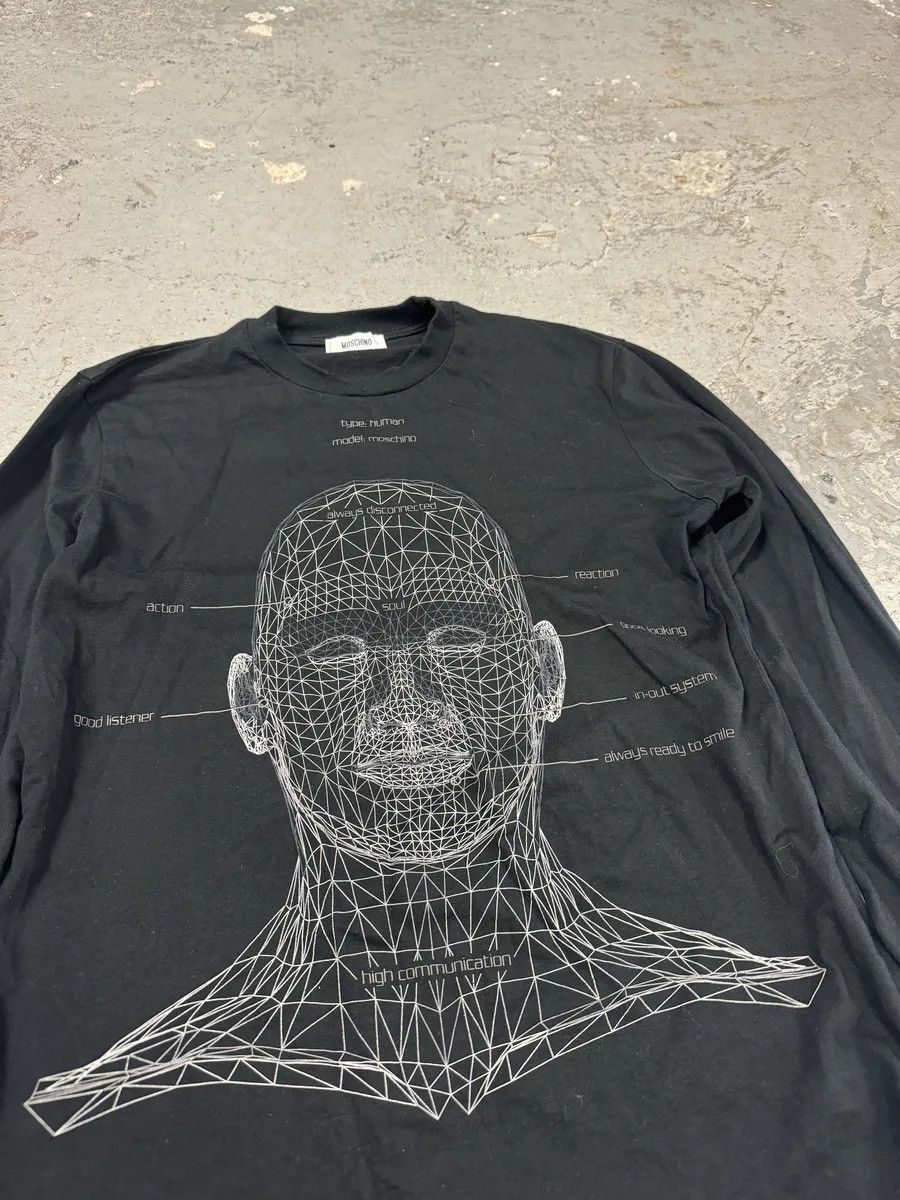 Moschino 2000s Moschino Black Human Anatomy Longsleeves Size US M / EU 48-50 / 2 - 3 Thumbnail