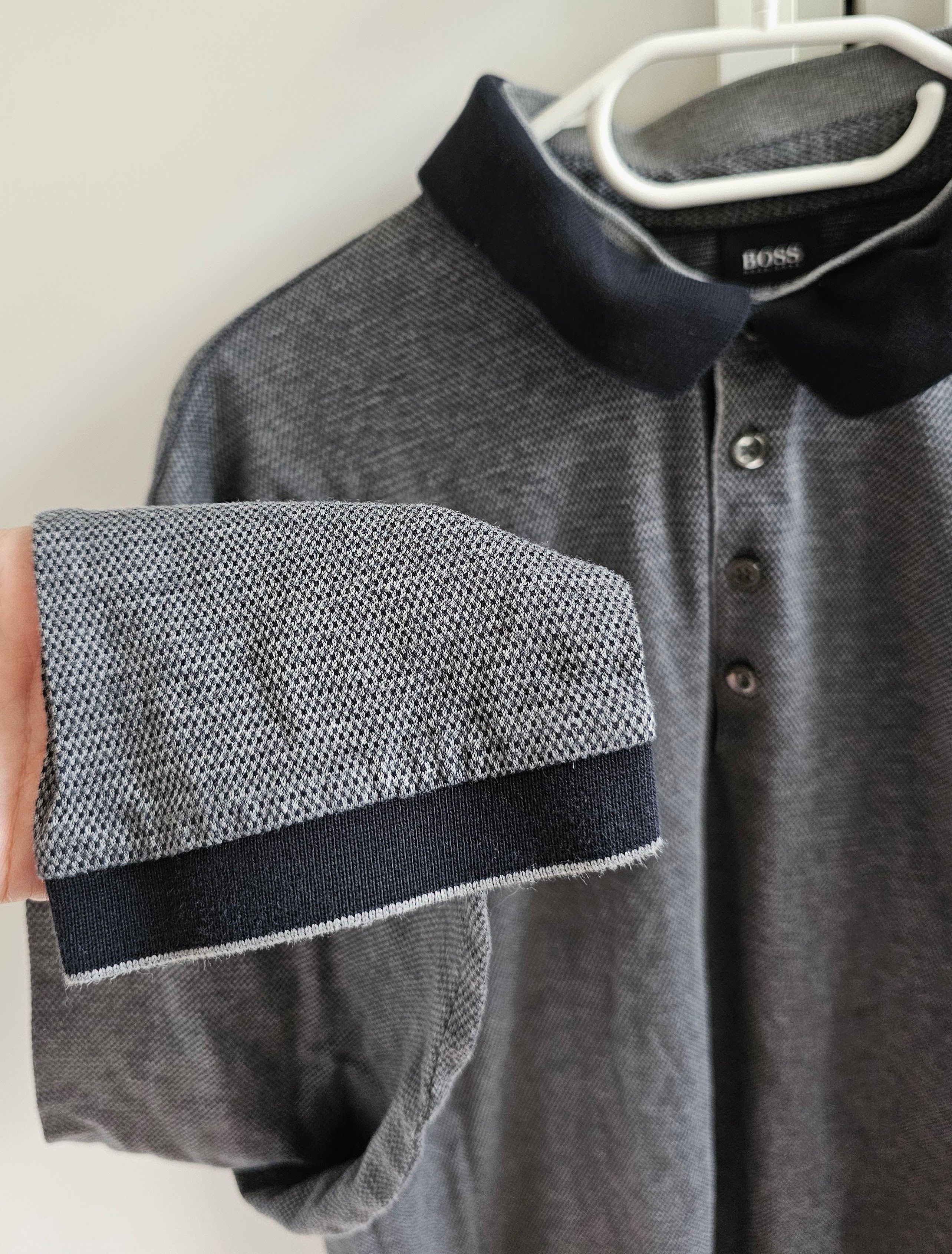 Hugo Boss Hugo Boss long sleeve polo XXL Size US XXL / EU 58 / 5 - 5 Thumbnail