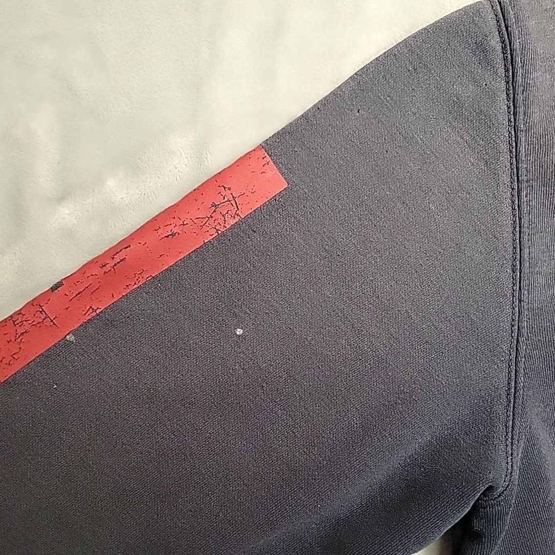 Carhartt Carhartt Hoodie Mens XL Distressed Hooded Pullover Fleece Sweatshirt Workwear Blue Cotton Blend Logo Solid Long Sleeve Pullover Mens Size US XL / EU 56 / 4 - 6 Thumbnail