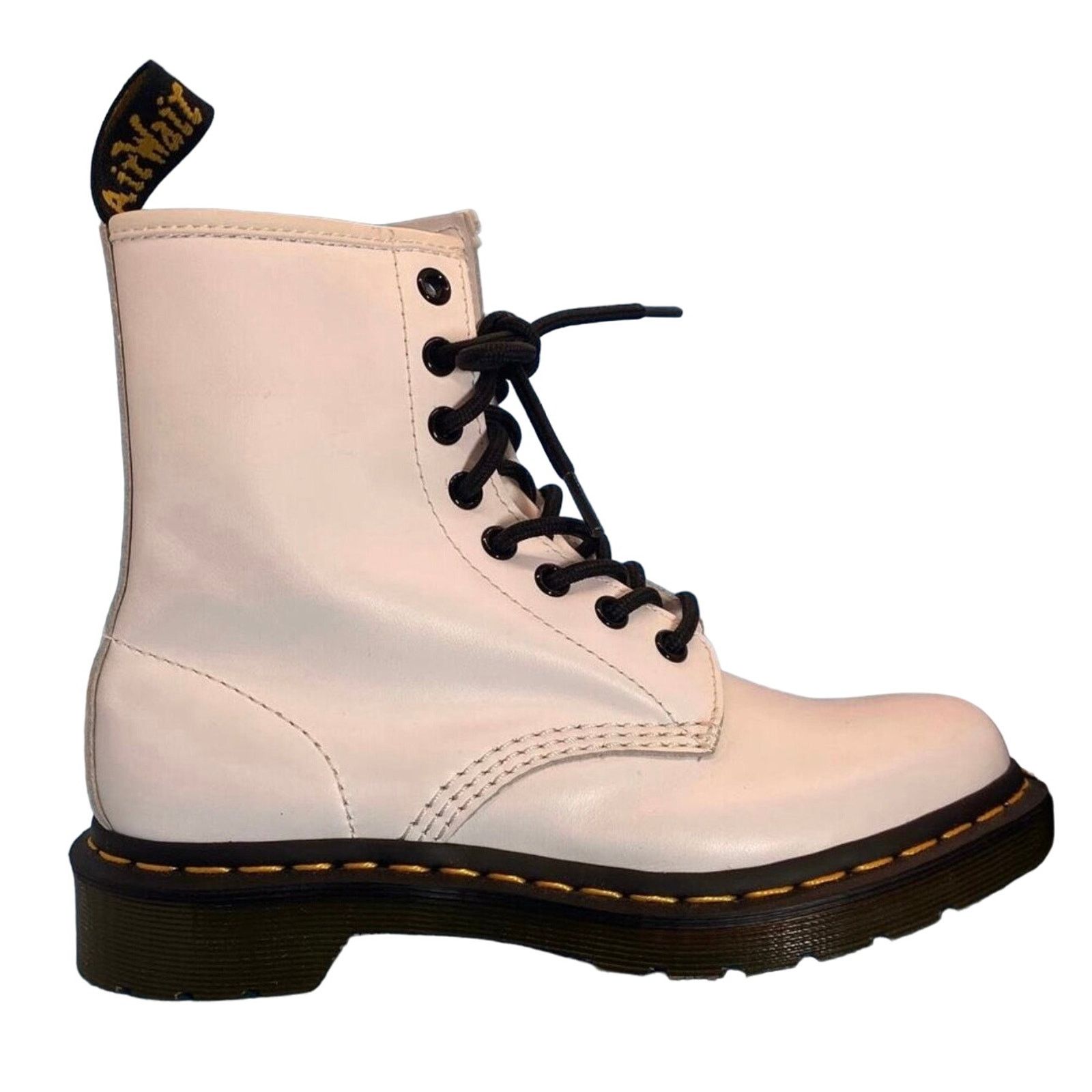 Dr. Martens Dr. Martens 1460 LEATHER BOOTS white women sz 6 men sz 5 Size US 6 / IT 36 - 2 Thumbnail