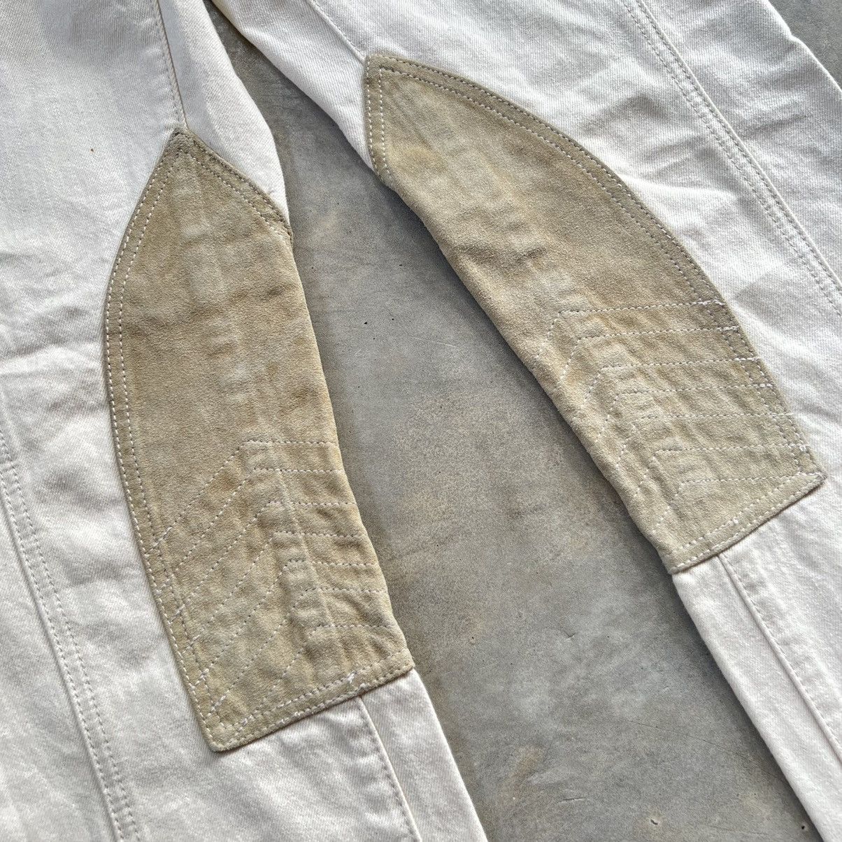 Polo Ralph Lauren Ralph Lauren Suede Pants Zip Pocket Flared Jeans Pants Size 28" / US 6 / IT 42 - 4 Thumbnail