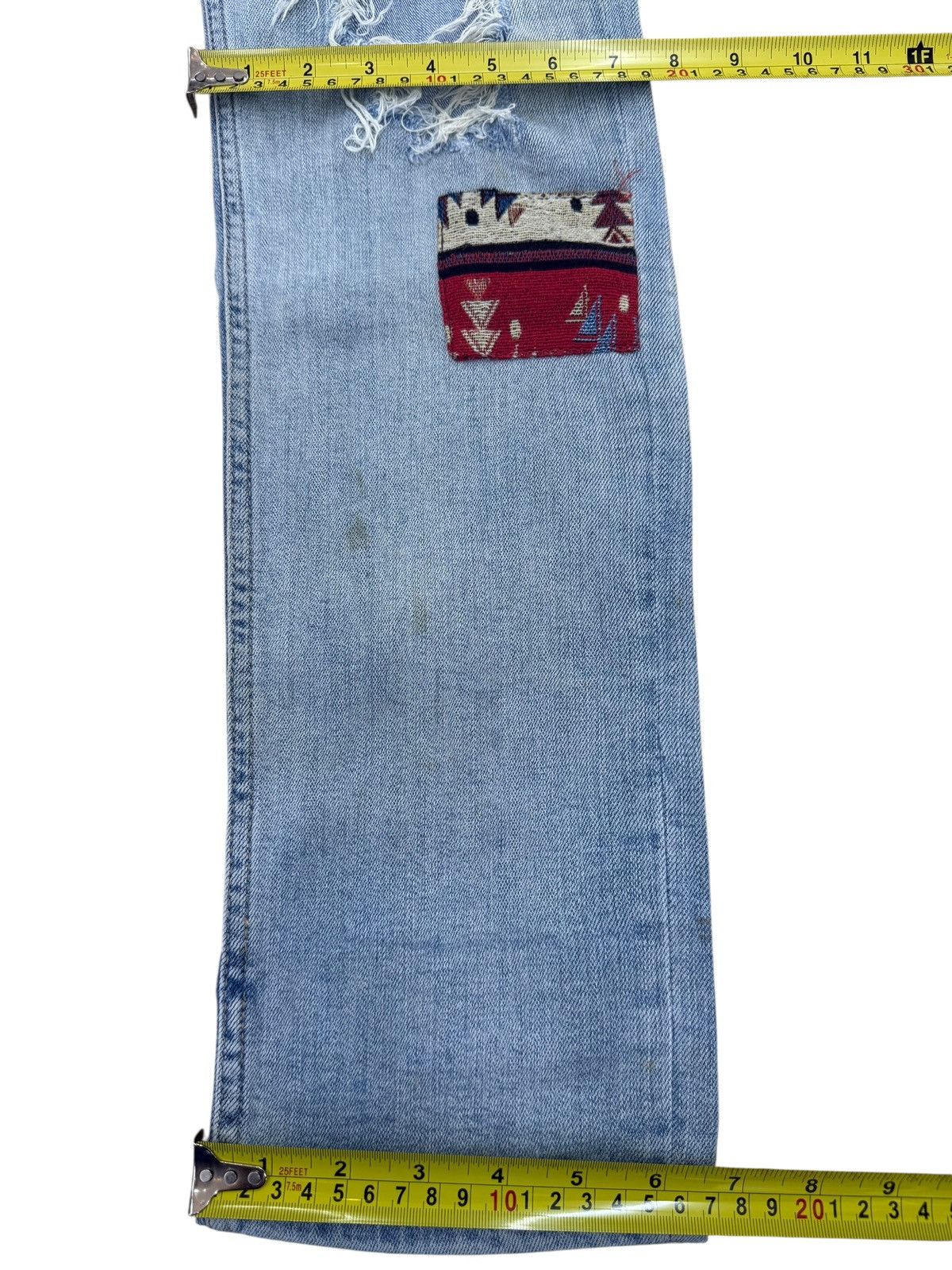 Guess Vintage Guess Patchwork Distressed Faded Jeans Size US 34 / EU 50 - 15 Thumbnail