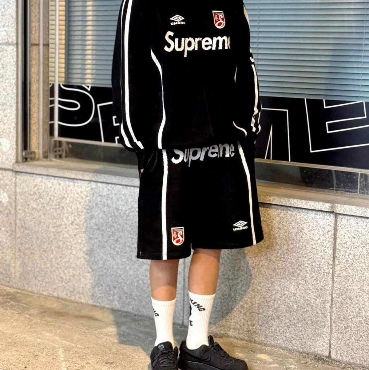 Supreme × Umbro Supreme x Umbro Zip-Up Sweater Sz. L | Grailed