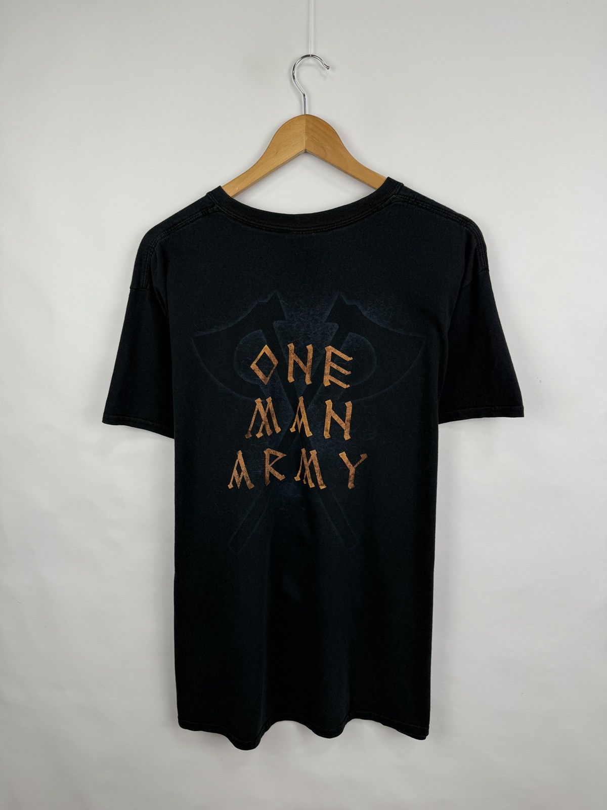Band Tees 🇫🇮 Vtg Ensiferum One Man Army Folk Metal Band T-shirt Finland Size US L / EU 52-54 / 3 - 6 Thumbnail