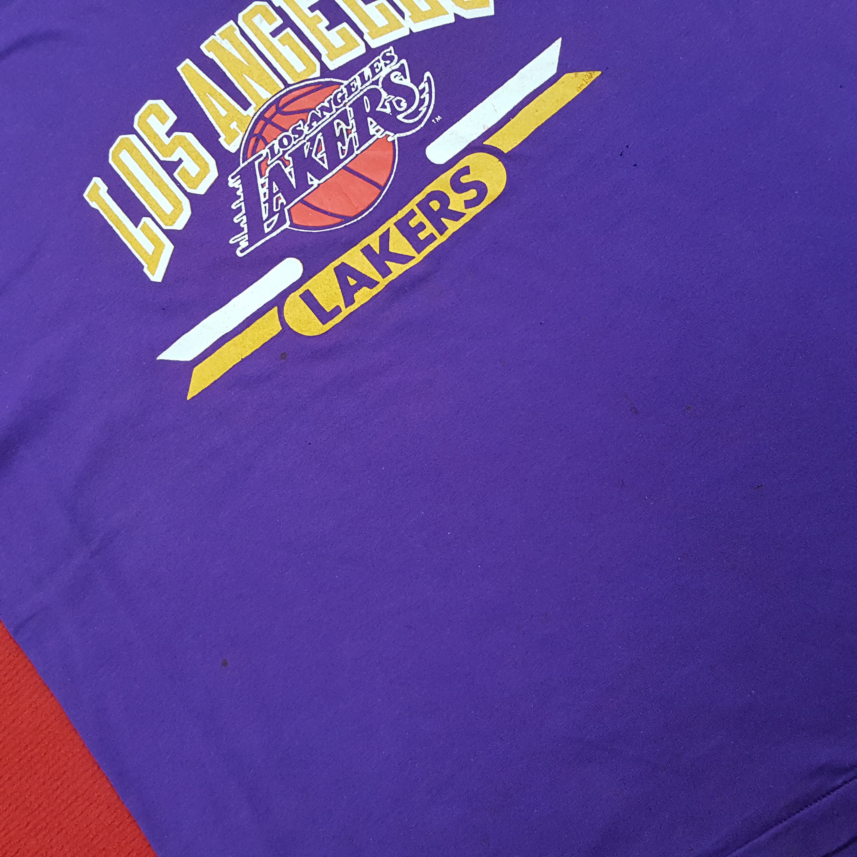 Champion × NBA × Vintage Lakers Los Angeles NBA Professional Basketball Team Tshirt Size US XL / EU 56 / 4 - 9 Thumbnail