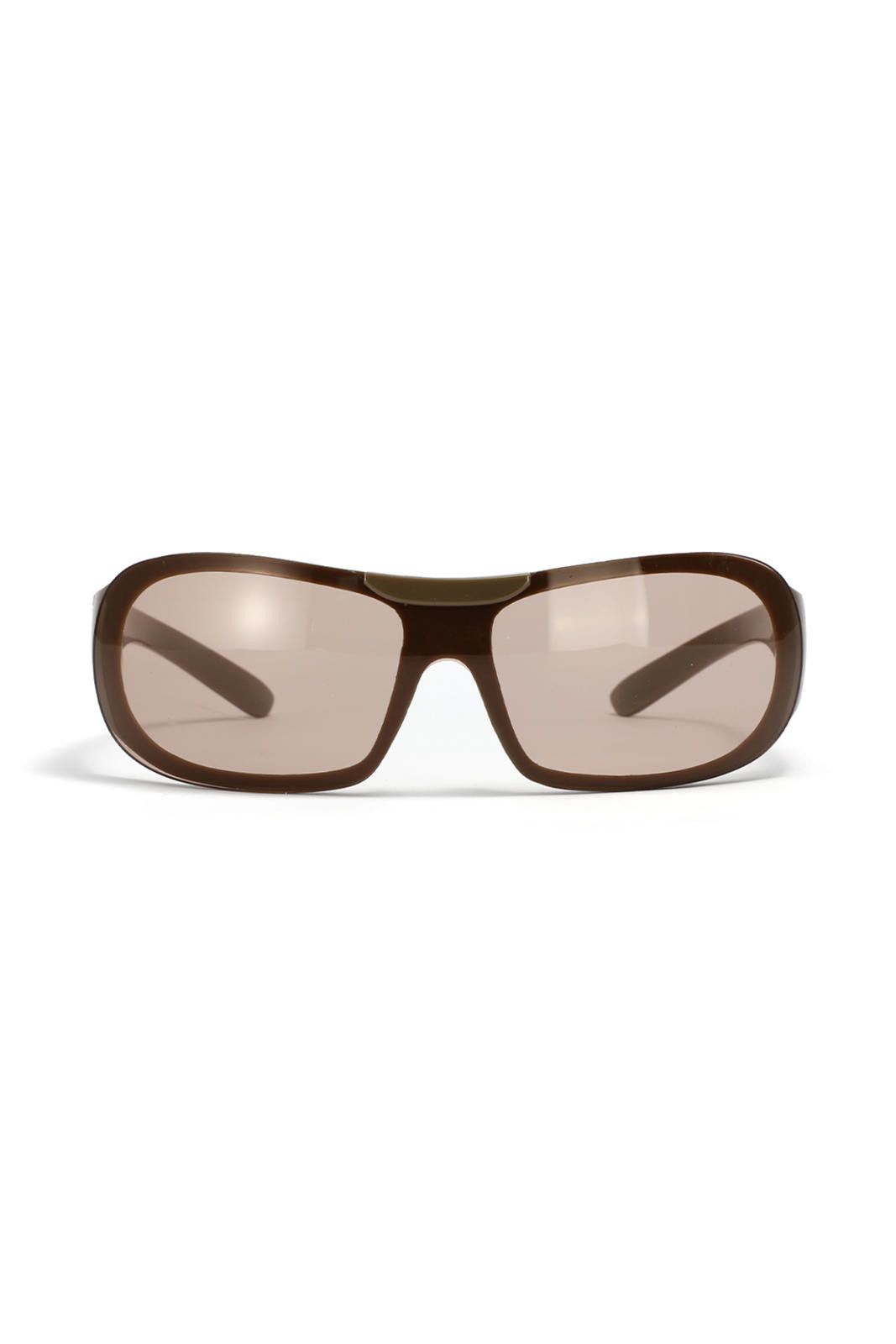 Other Y2k Avant Garde Futuristic Brown Sunglasses Unisex OS Size ONE SIZE - 8 Thumbnail