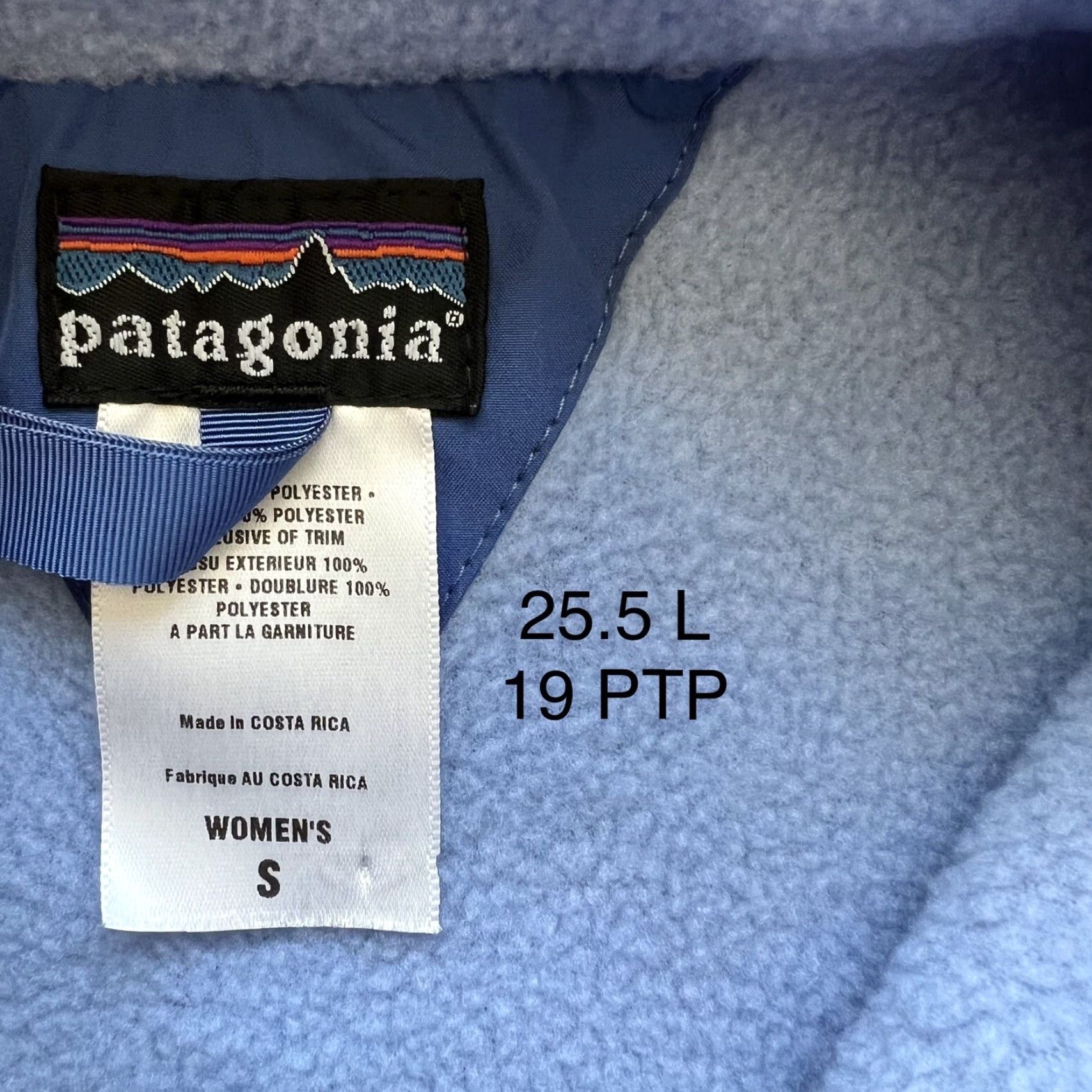 Patagonia Patagonia Synchilla Jacket Women's Small Blue Full Zip Shelled Bomber Outerwear Size S / US 4 / IT 40 - 6 Thumbnail