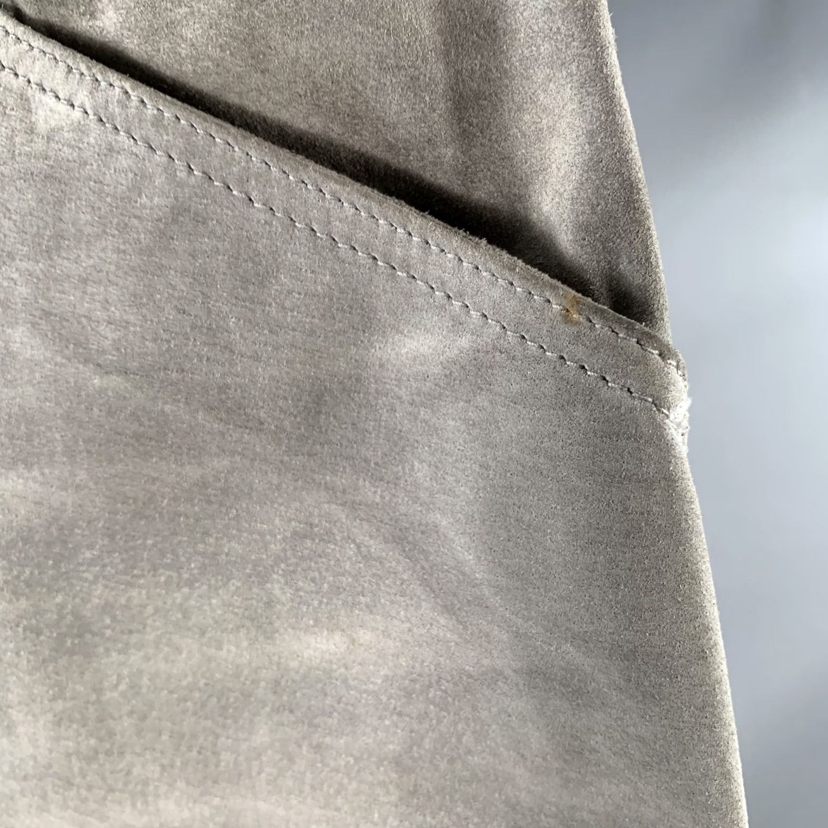 Dolce & Gabbana DOLCE & GABBANA Pants Size 32 Grey Suede Straight Casual Five Pockets Size US 32 / EU 48 - 4 Thumbnail