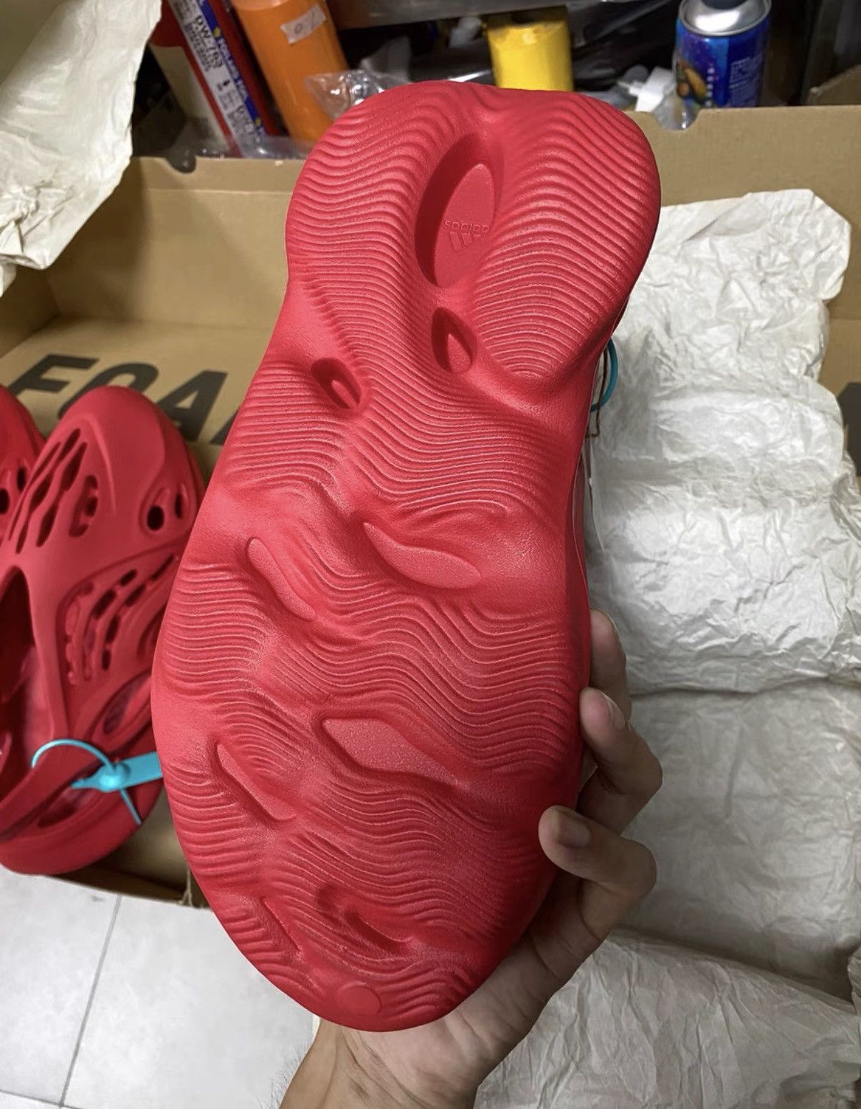Adidas Adidas Yeezy Foam Runner Vermilion K37 Size US 10.5 / EU 43-44 - 4 Thumbnail