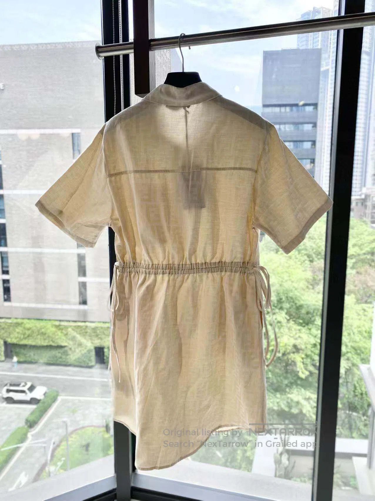 Fendi Fendi The old flower is full of printed linen dress| Size XS / US 0-2 / IT 36-38 - 3 Thumbnail